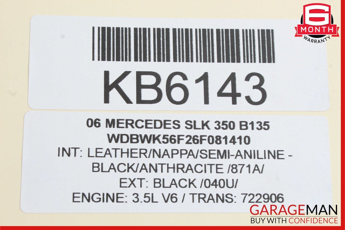 05-11 Mercedes R171 SLK350 Front Right Passenger Side Spindle Knuckle Hub OEM