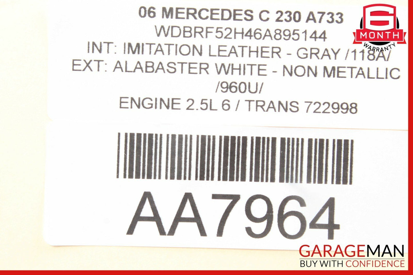 01-07 Mercedes W203 C230 C320 Front Right Side Door Computer Control Module OEM