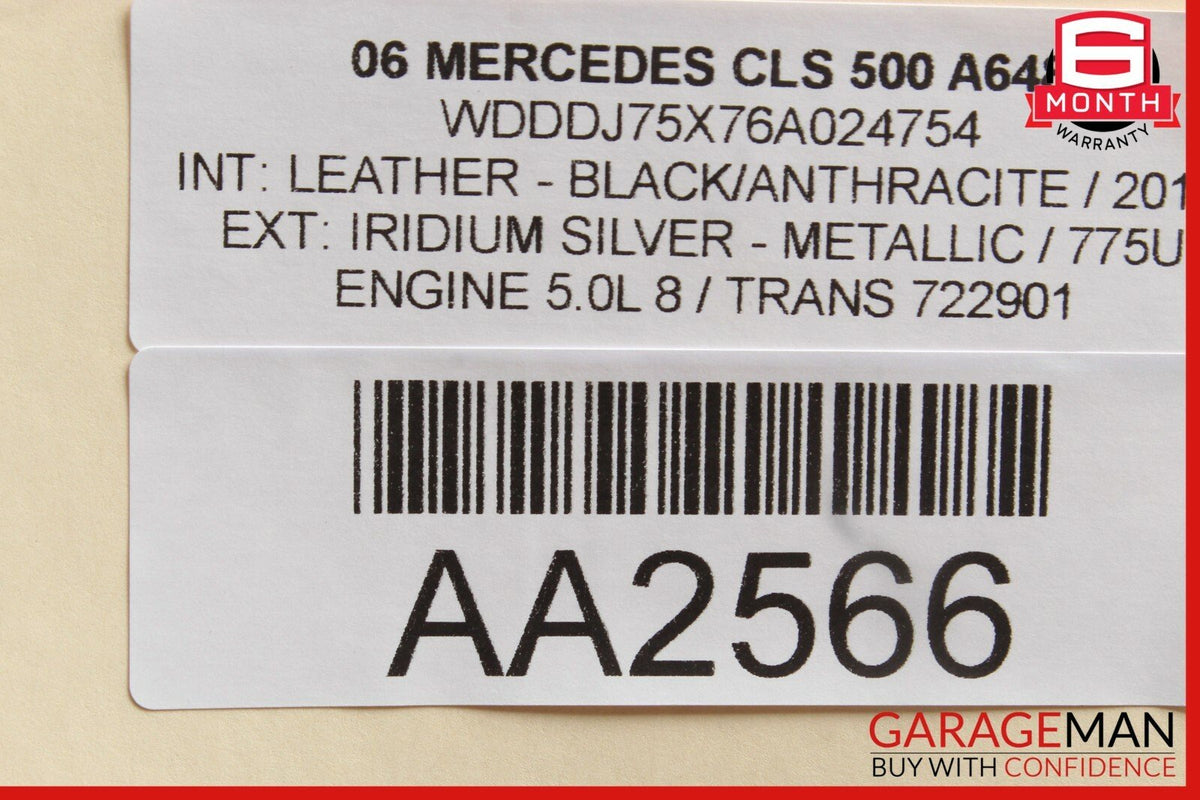 06-11 Mercedes W219 CLS550 CLS55 AMG Rear Left Driver Side Door Control Module