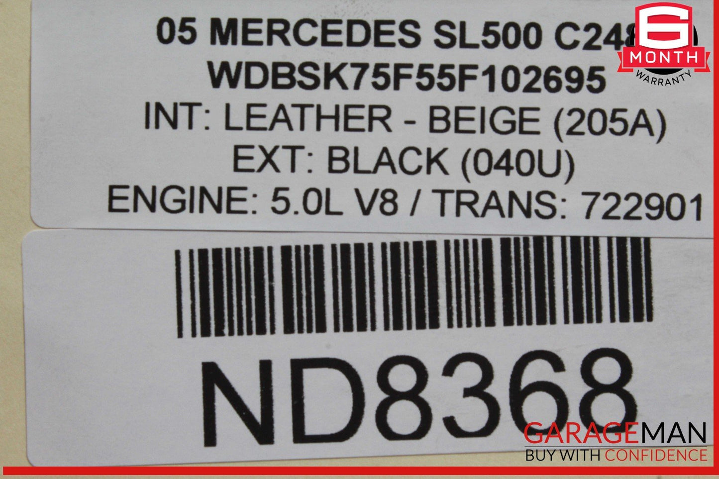 Mercedes R230 SL500 722.9 7G-Tronic Automatic Transmission Assembly OEM 194k