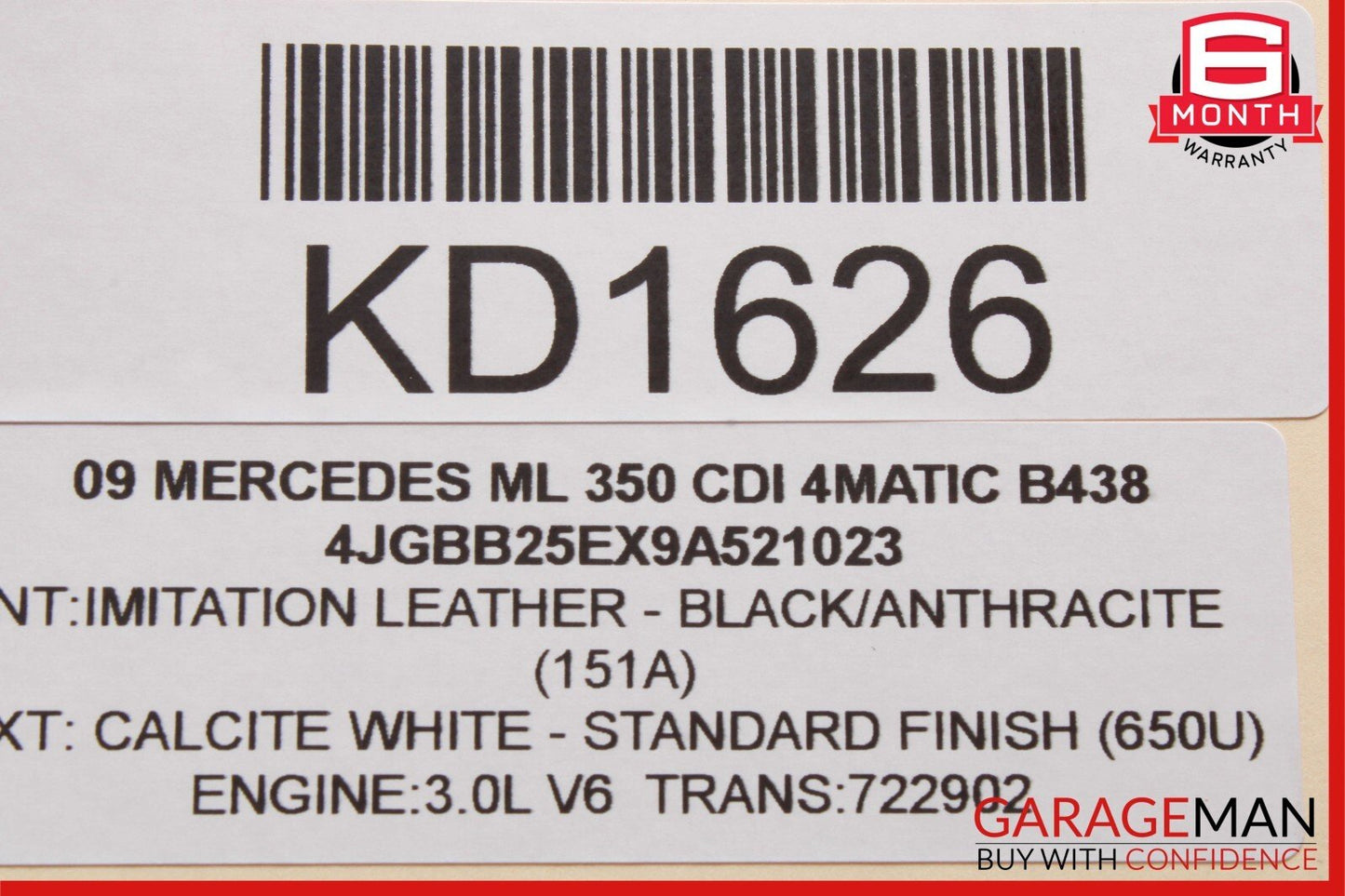 09-10 Mercedes W164 ML350 GL350 Diesel Instrument Speedometer Cluster OEM