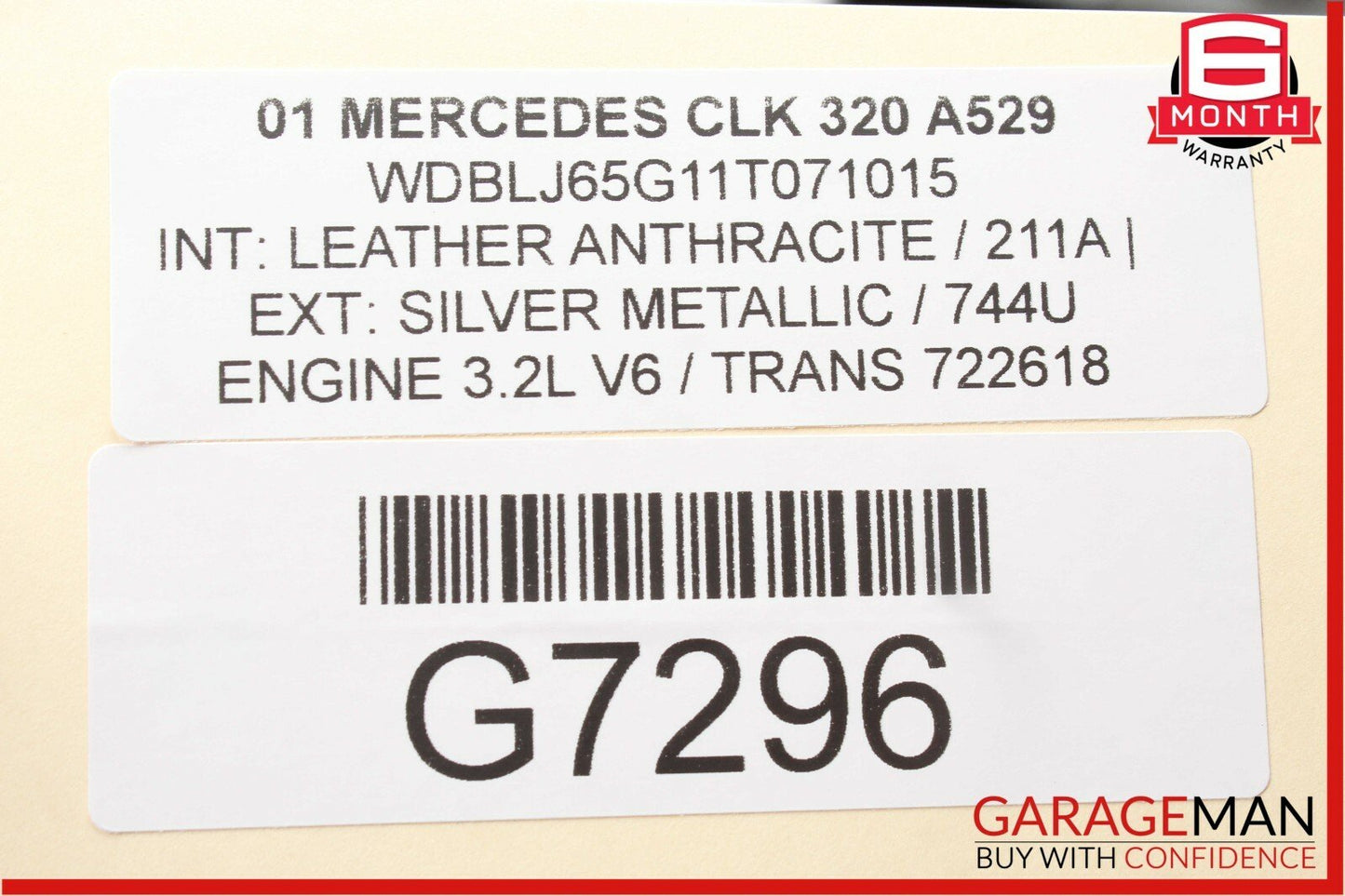 97-03 Mercedes W208 CLK430 CLK55 Front Right Passenger Seatbelt Seat Belt Black