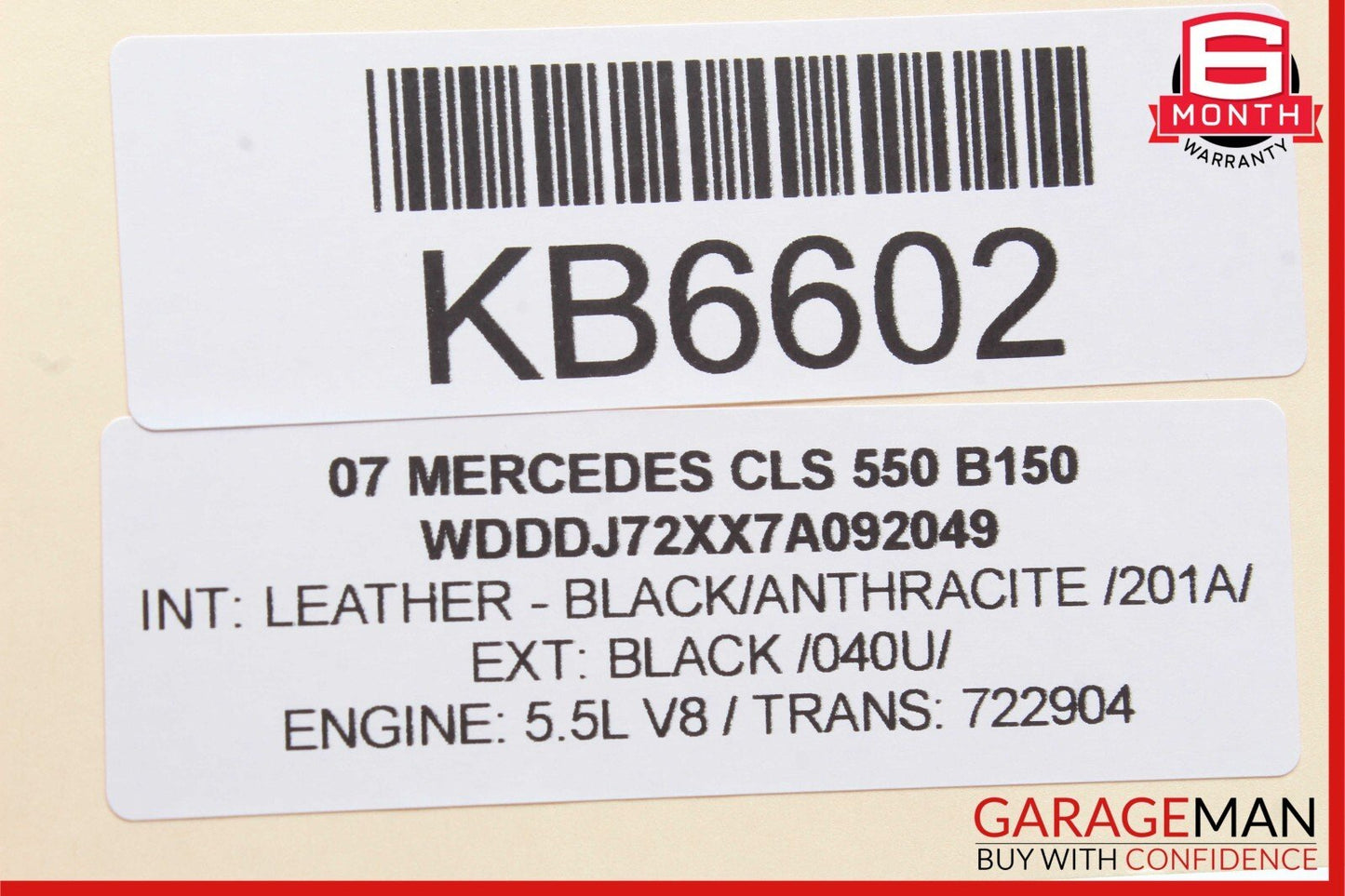 06-11 Mercedes W219 CLS550 CLS500 Front Right Door Control Module 2198200726 OEM