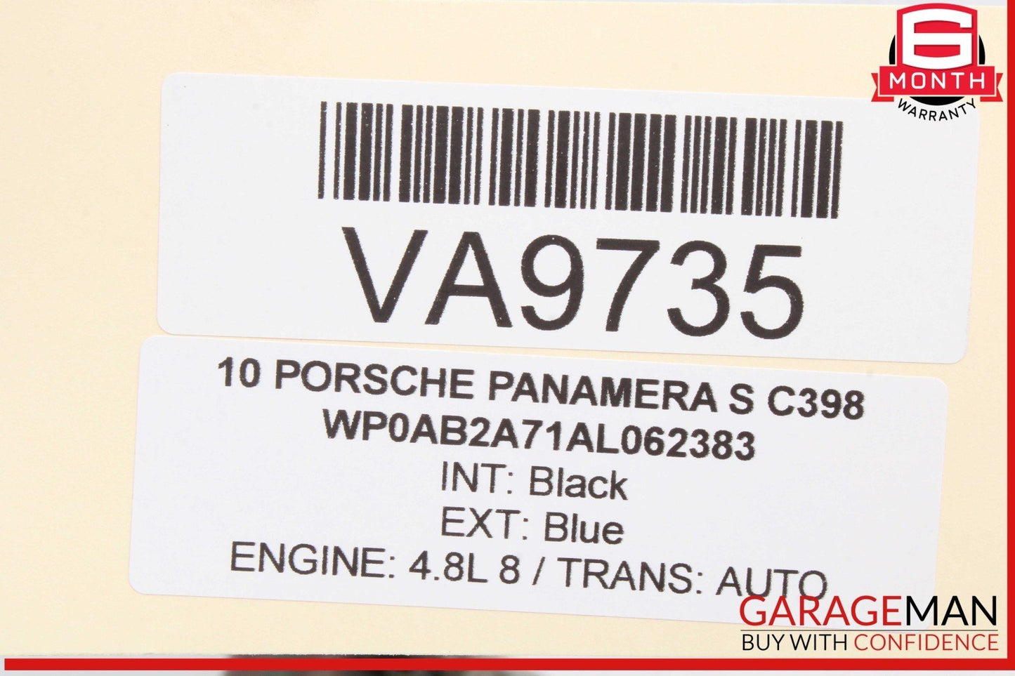 10-16 Porsche Panamera 970 Right Passenger Side Exhaust Manifold 94811113021 OEM