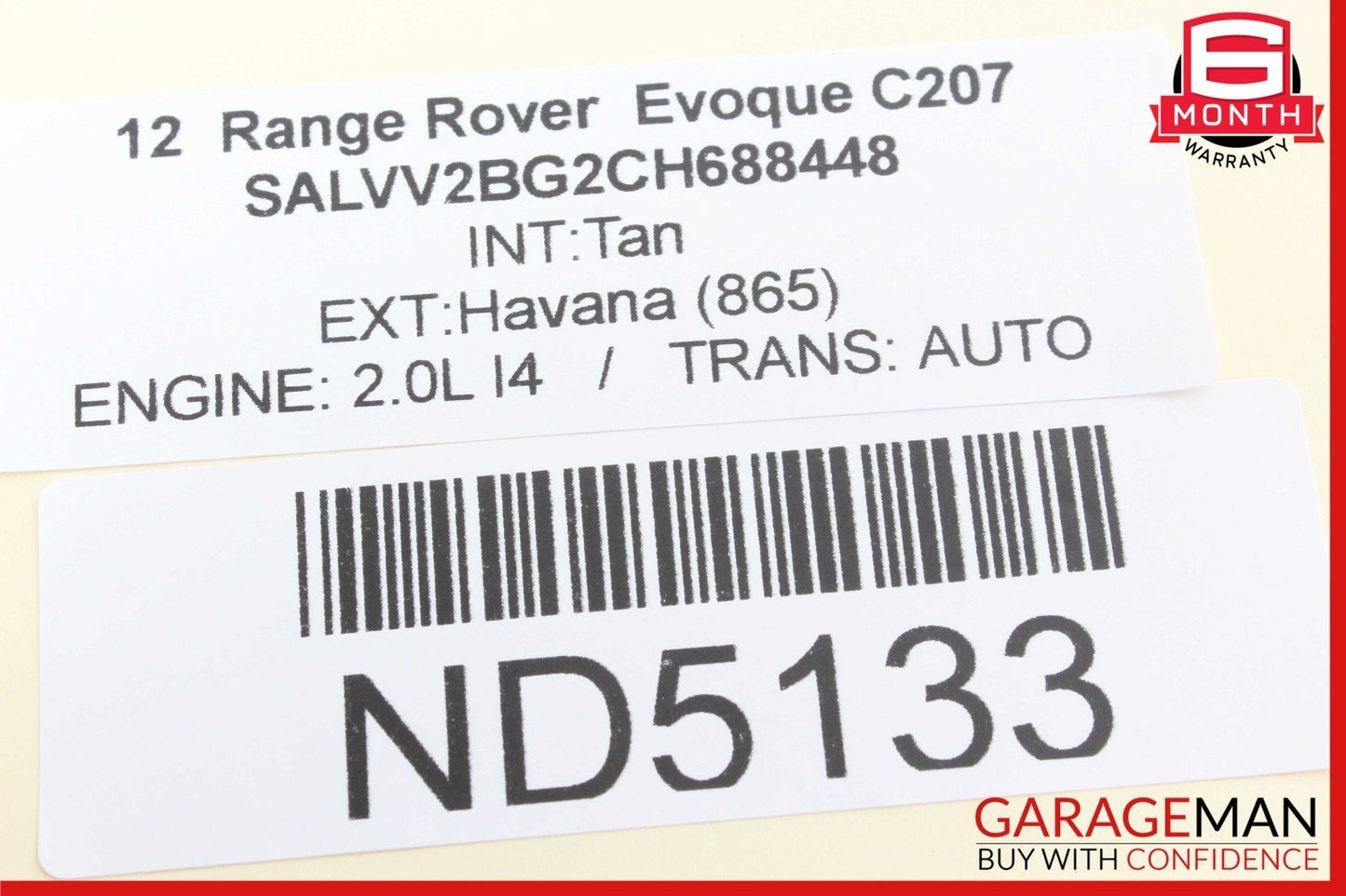 12-19 Range Rover Evoque Front Left Driver Side Window Regulator Motor OEM