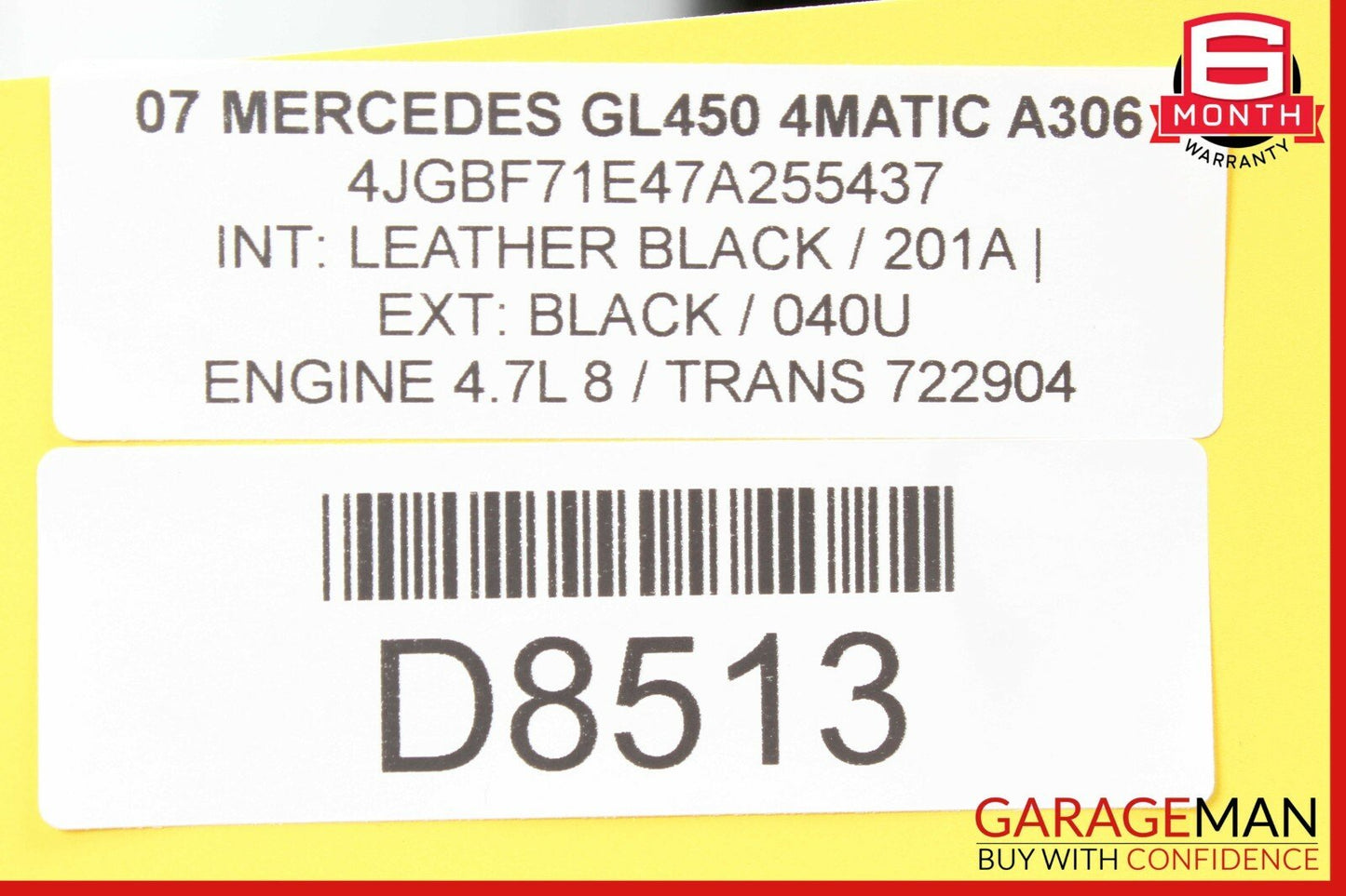 06-12 Mercedes X164 GL450 R500 ML450 Front Right Passenger Door Control Module
