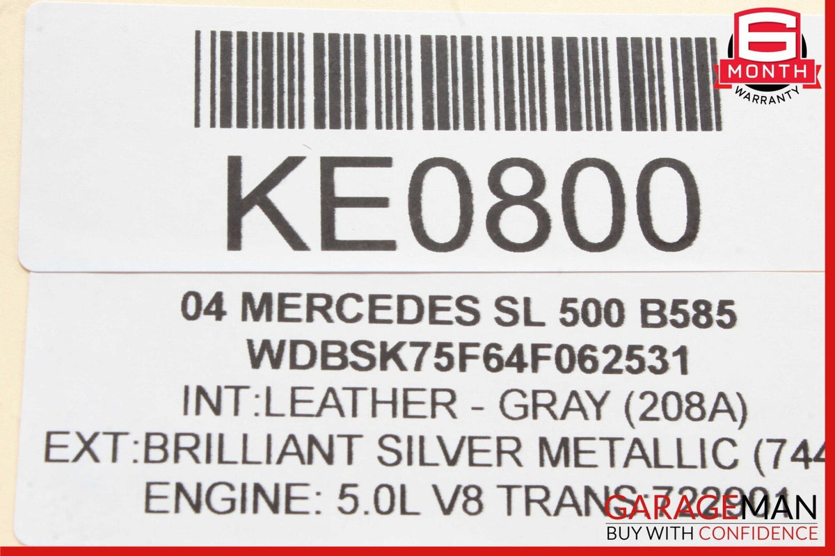 03-08 Mercedes R230 SL500 SL550 Rear Left Speaker Luggage Seat Belt Retractor