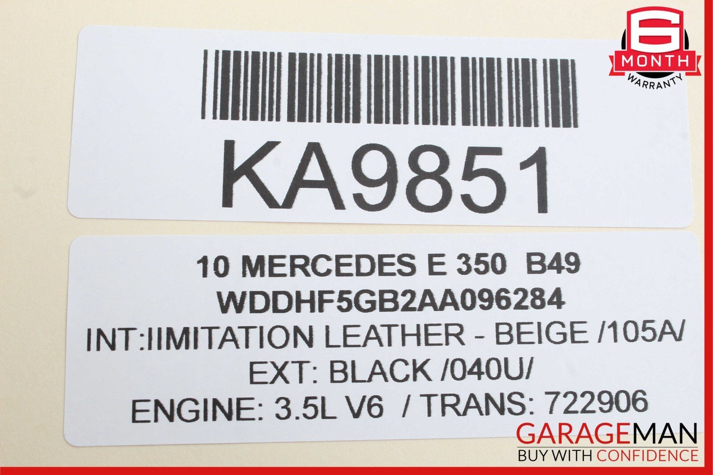 10-13 Mercedes W212 E350 E500 Rear or Front Right Exterior Door Handle Black OEM