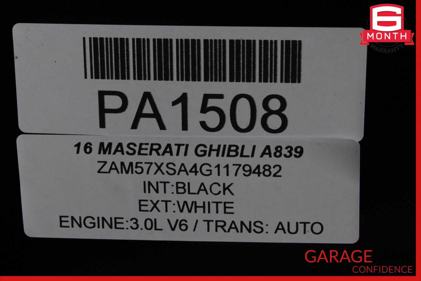 14-17 Maserati Ghibli Rear Back Windshield Wind Shield Window Auto Glass OEM