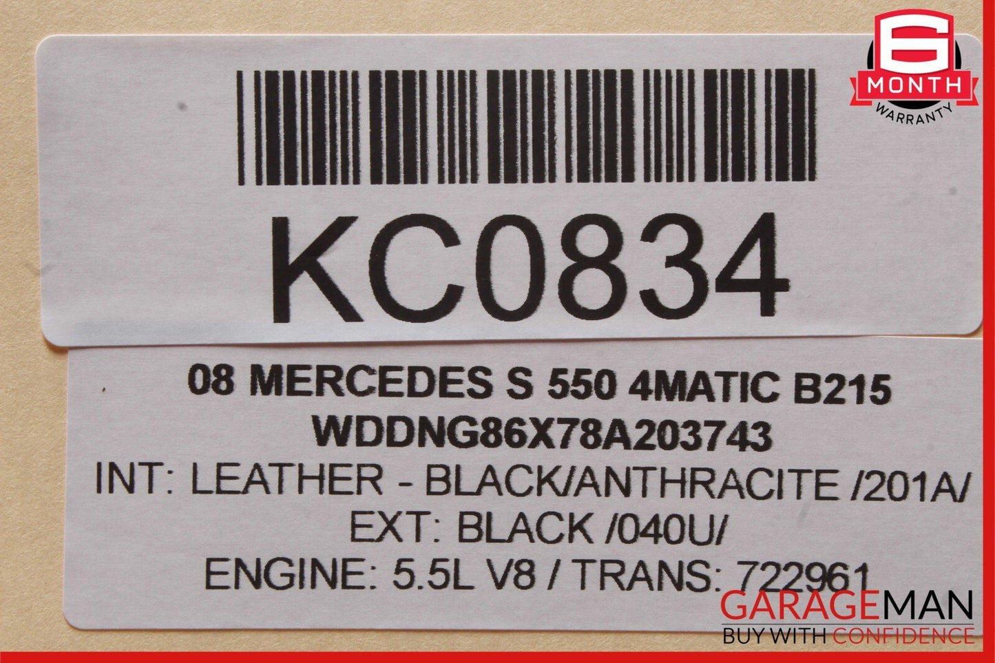 06-12 Mercedes W221 S550 GLK350 ML350 Front Right Bumper Fog Light Lamp OEM
