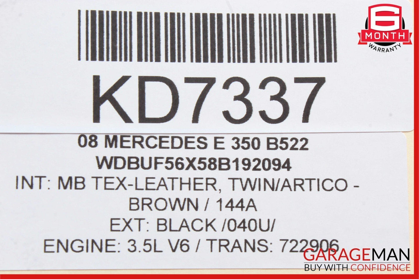 03-09 Mercedes W211 E350 E500 E550 Rear Right Door Control Module Unit