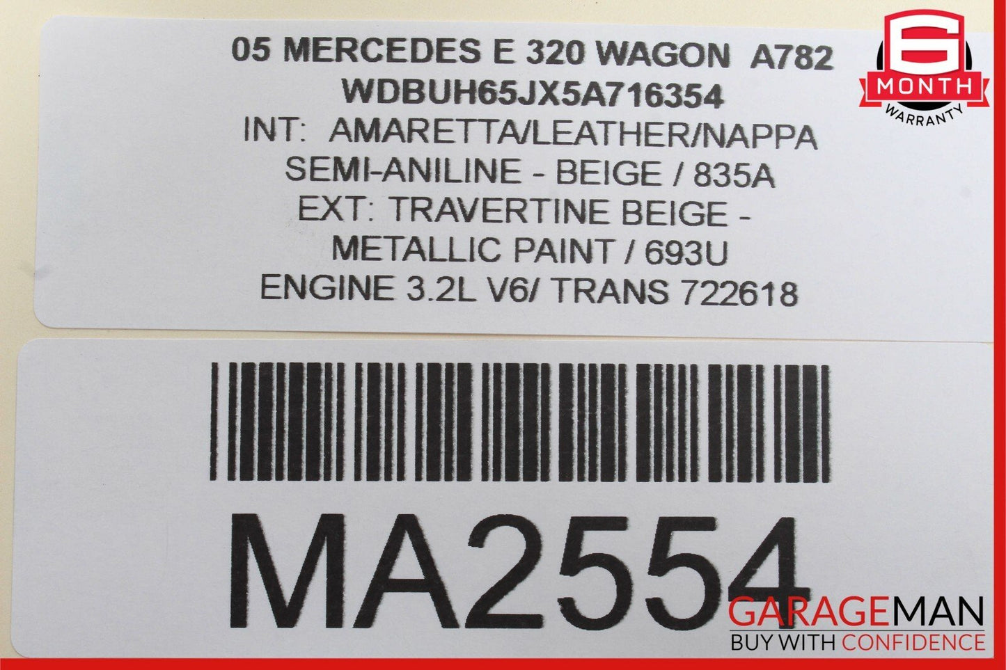 03-06 Mercedes W211 E320 E500 Rear Left Driver Side Door Control Module OEM