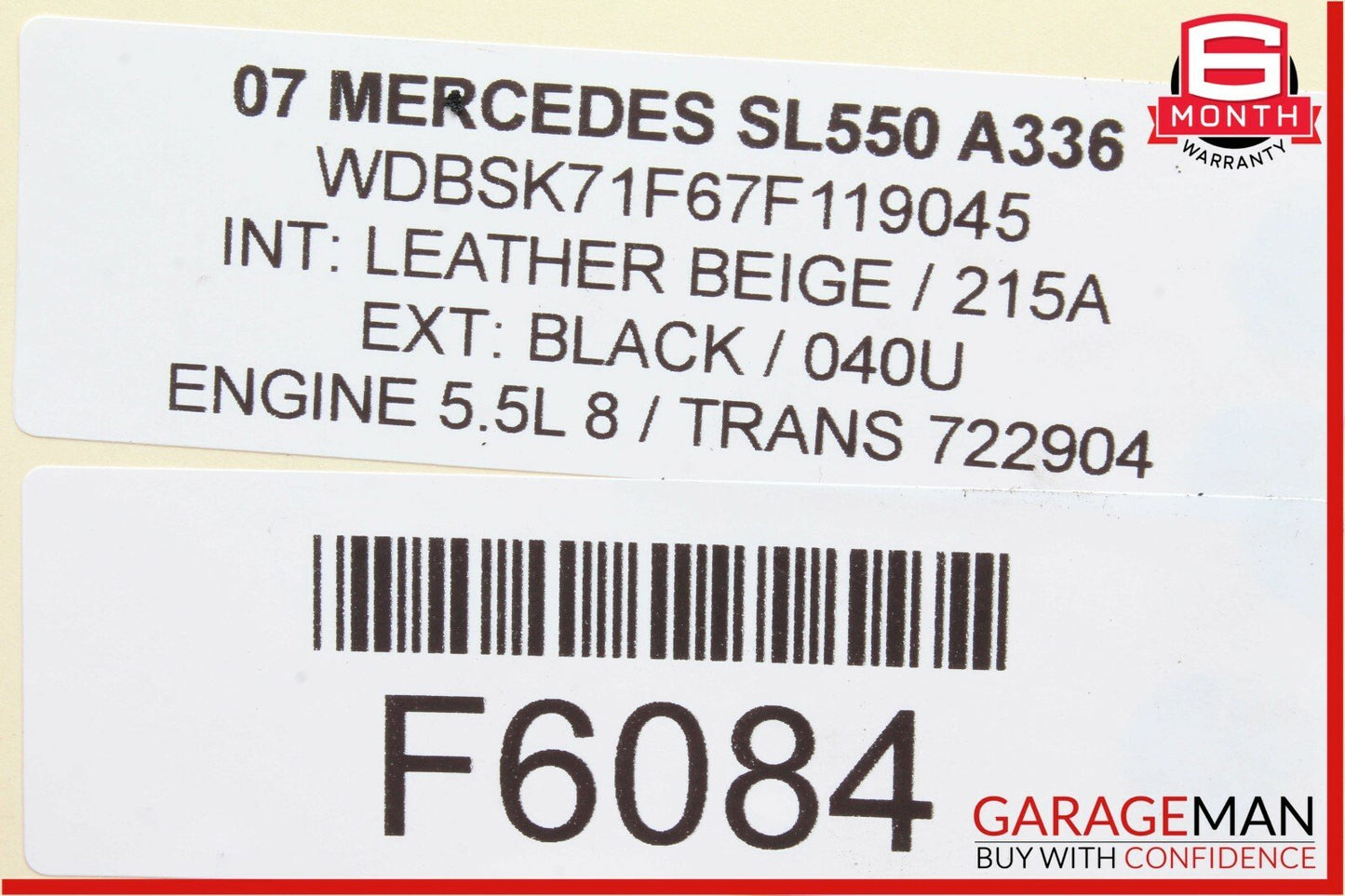 07-12 Mercedes R230 SL550 Main Engine Motor Wire Cable Harness Wires Assembly