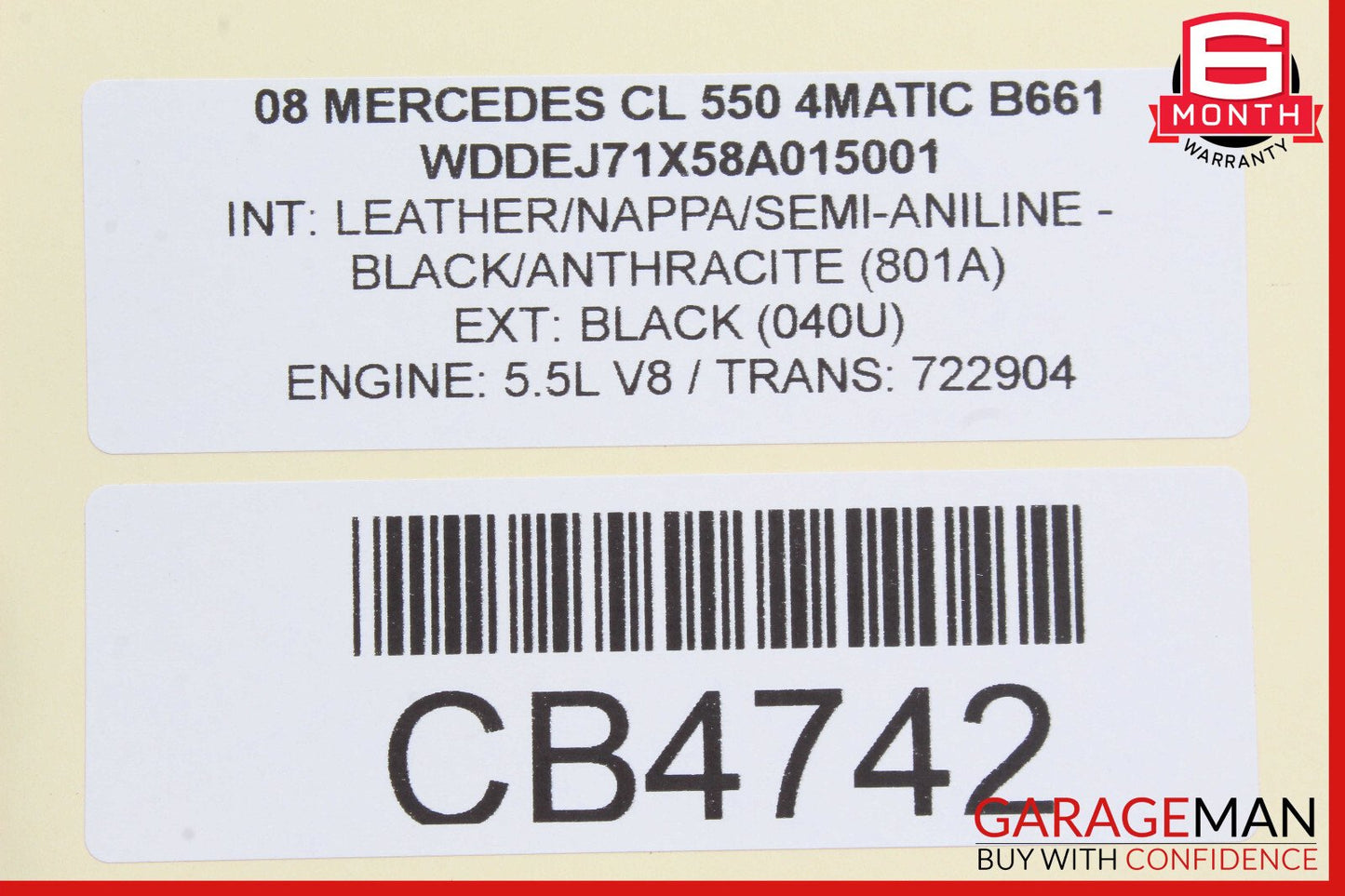 07-14 Mercedes W216 CL550 S550 Instrument Cluster Control Switch 2218701758 OEM