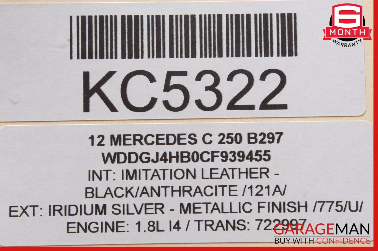 12-14 Mercedes W204 C250 C300 C350 Instrument Speedometer Cluster Odometer OEM