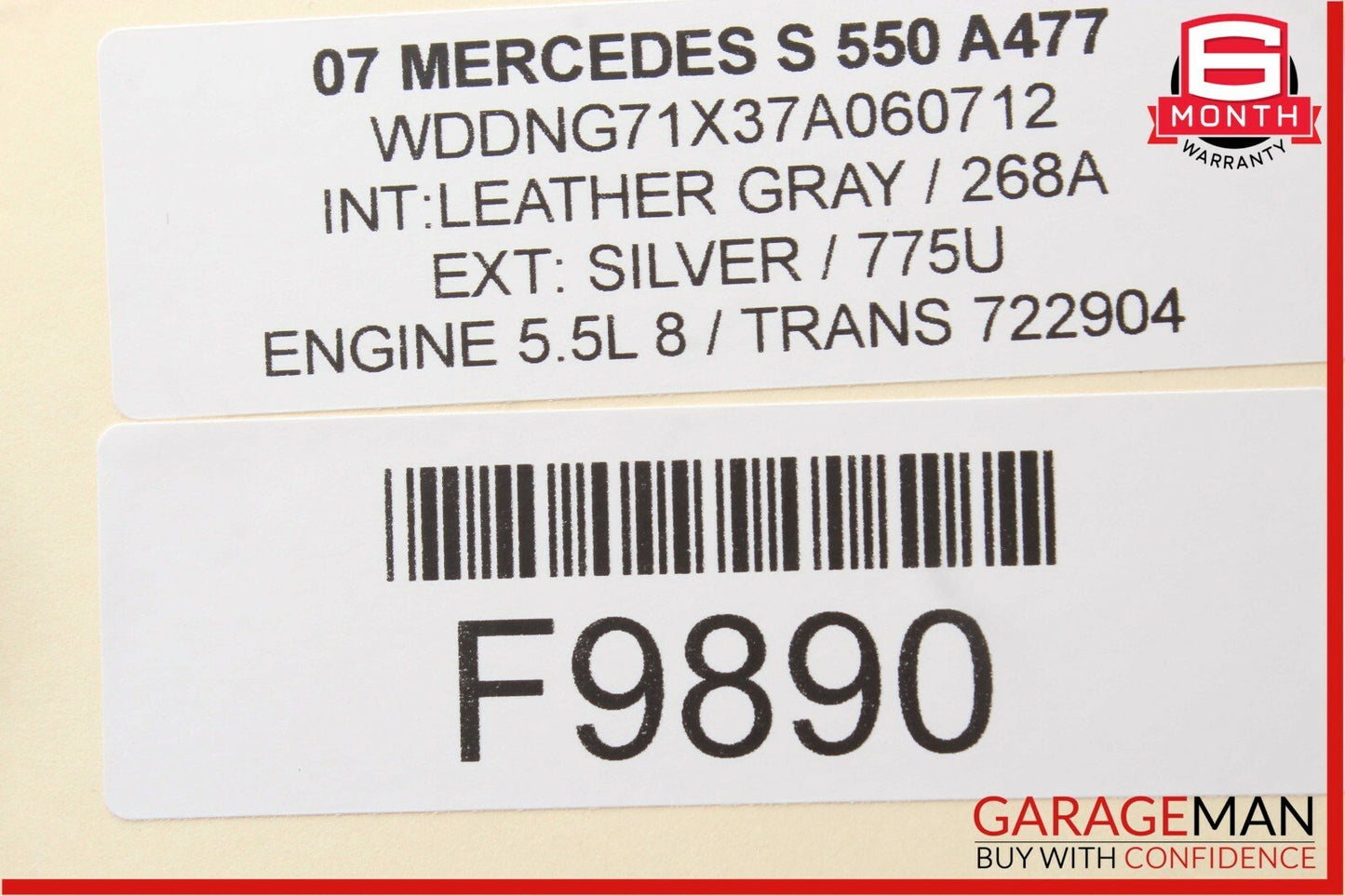 07-09 Mercedes S550 CL550 Speedometer Odometer Instrument Cluster Gauge OEM 206k