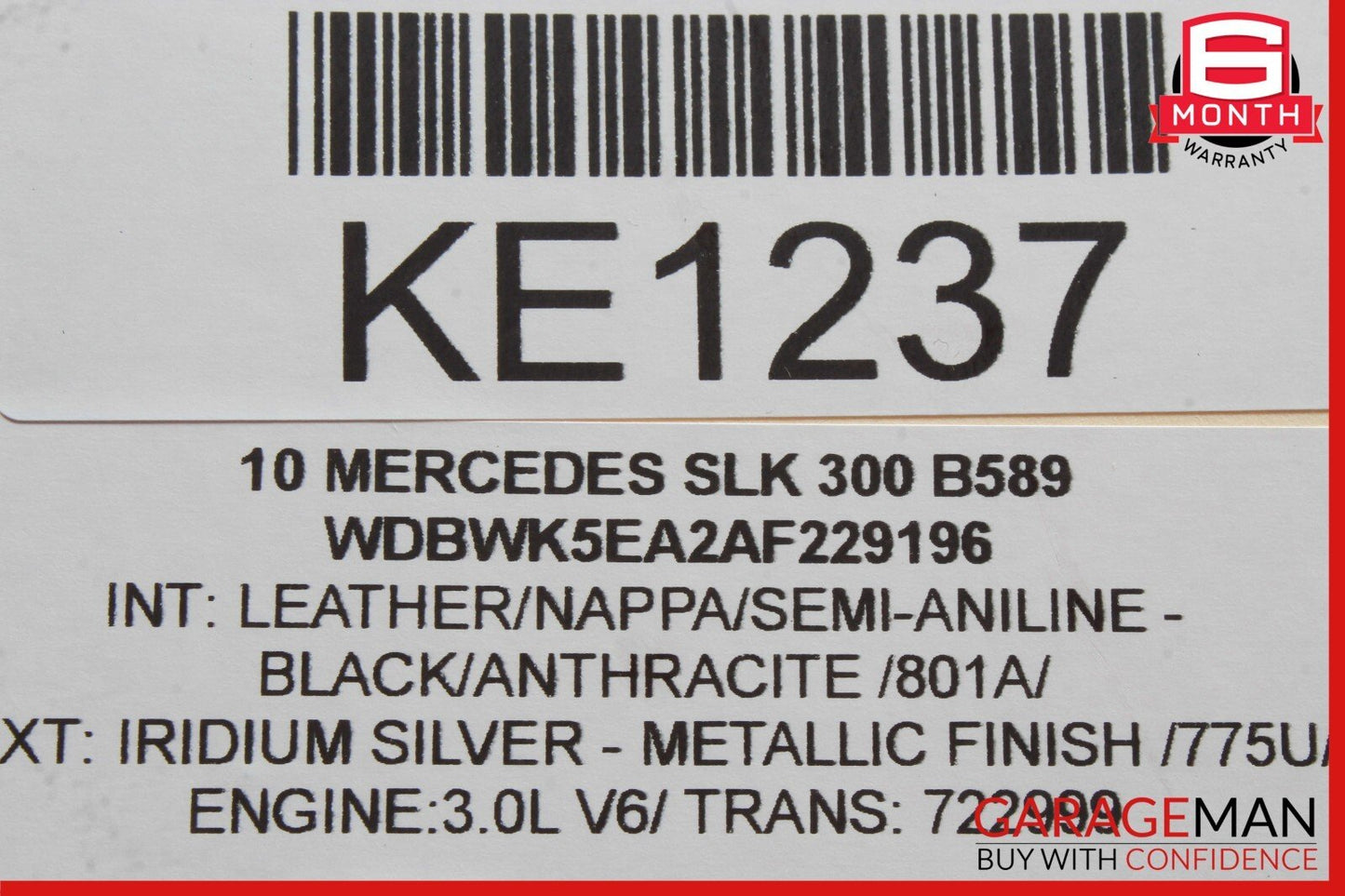 08-20 Mercedes SLK300 SLC300 C350 E350 Front Right Side Seat Control Module