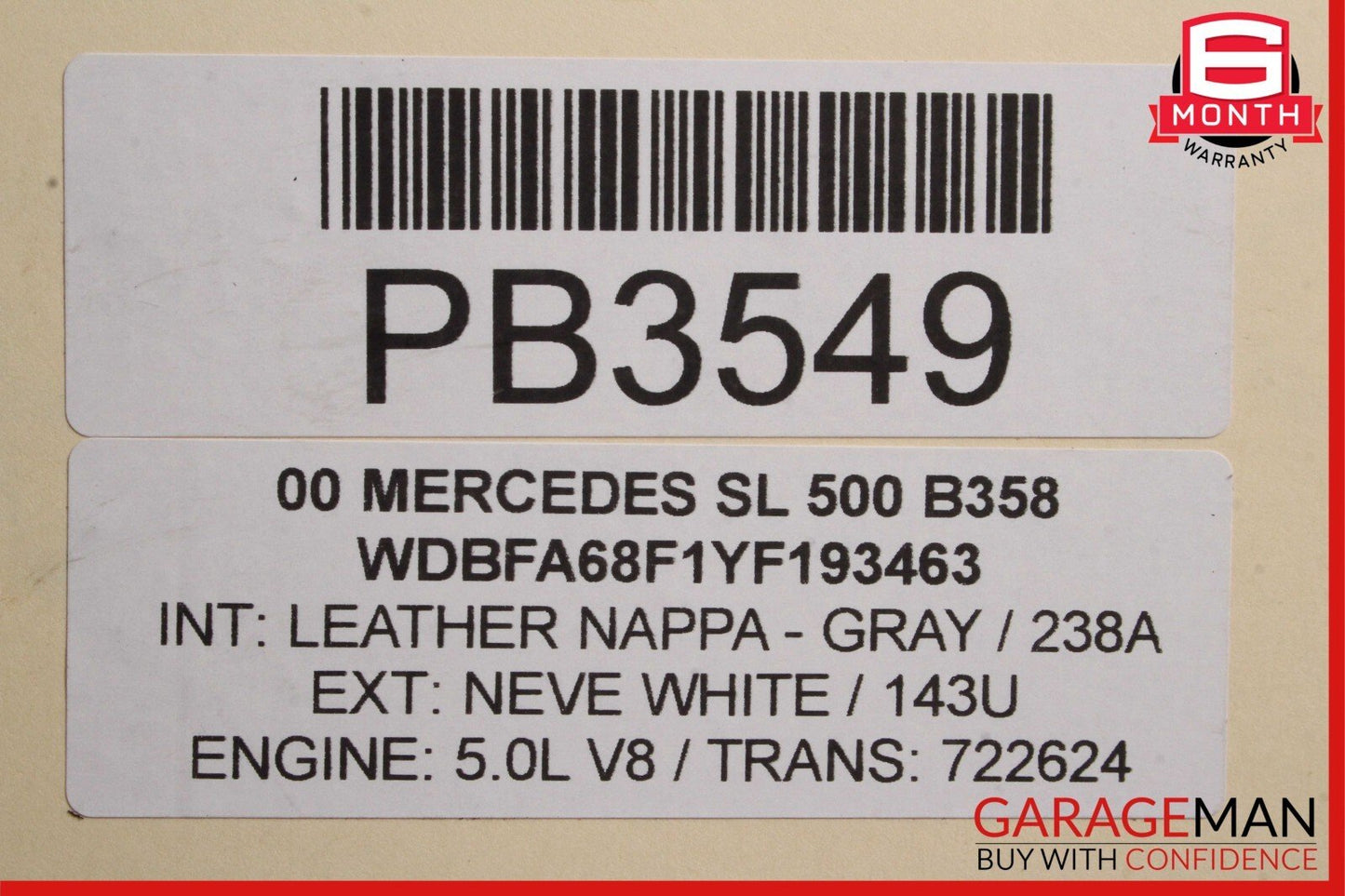 99-02 Mercedes R129 SL500 5 Speed Automatic Transmission Assembly 722.624 157k