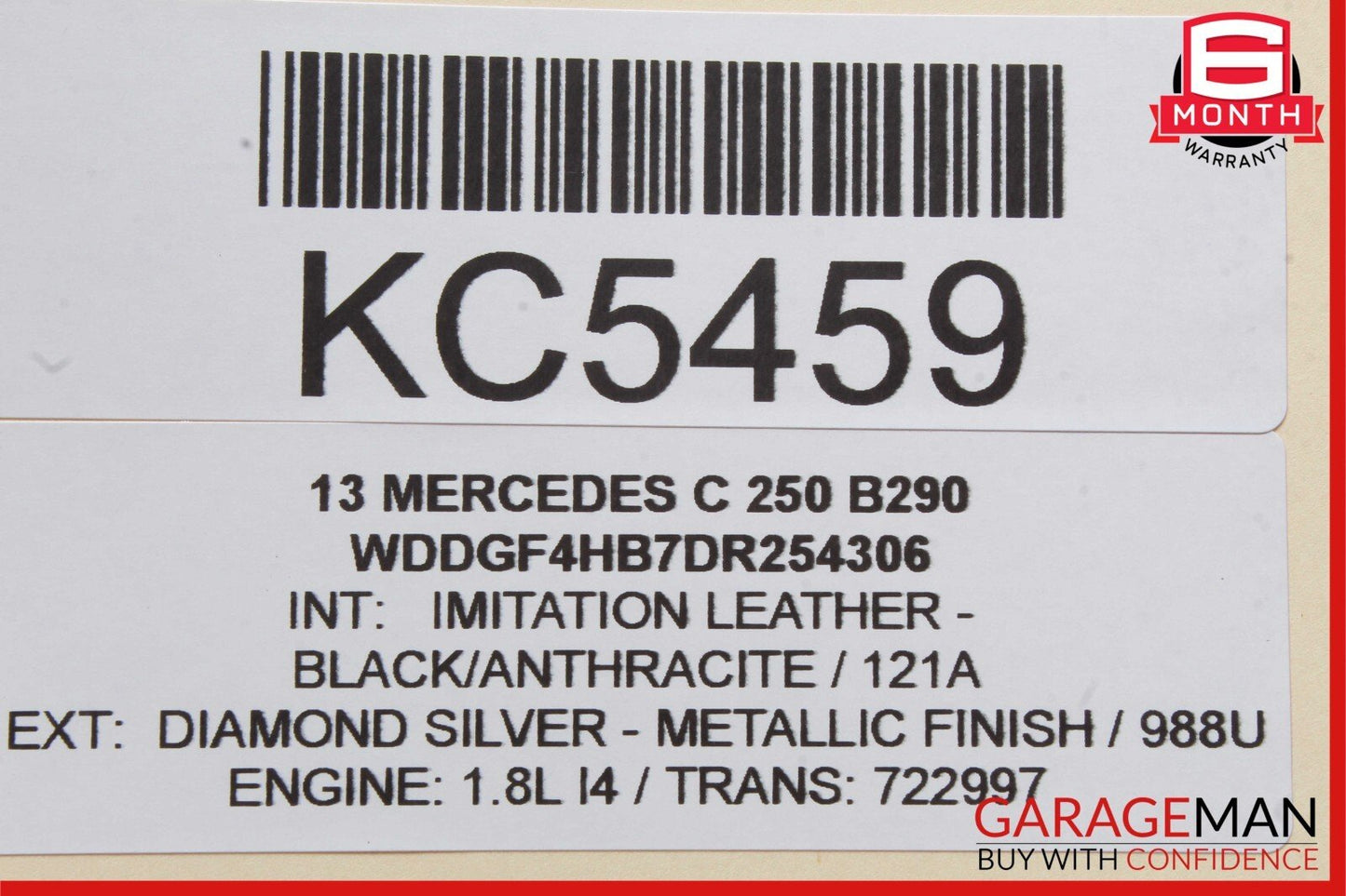 08-16 Mercedes GLK350 E350 C250 Rear Left Side Door Window Regulator Motor Unit
