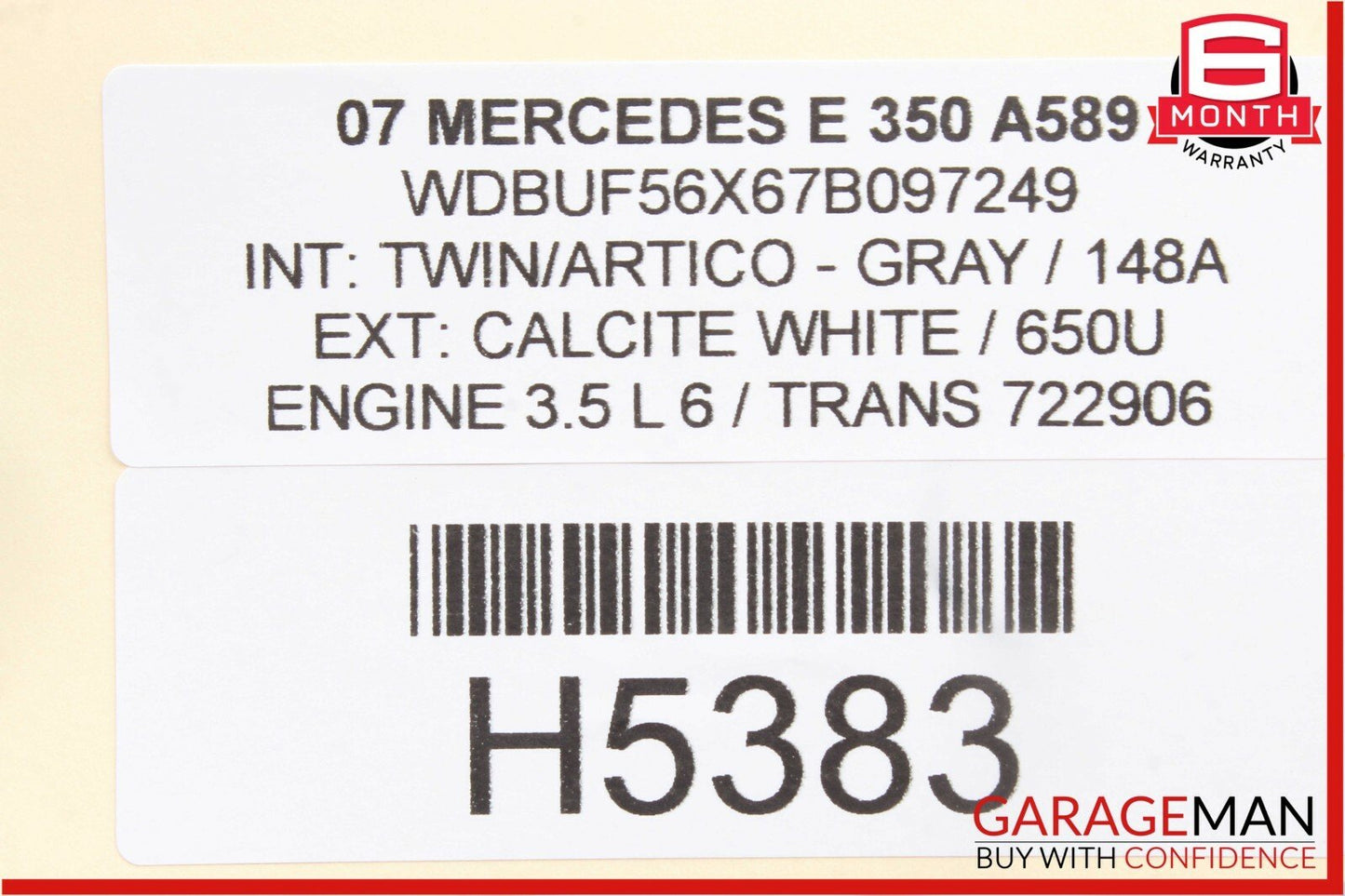 03-09 Mercedes W211 E350 E550 Front Right Side Door Window Regulator Motor Unit
