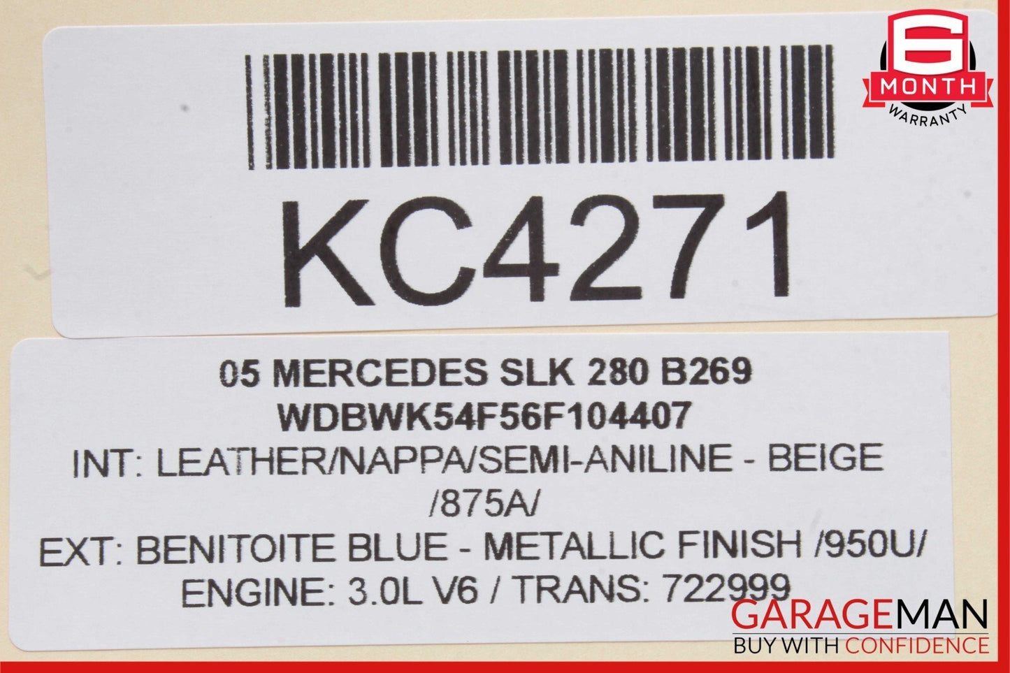 05-08 Mercedes R171 SLK280 Front Right Door Computer Control Module Unit