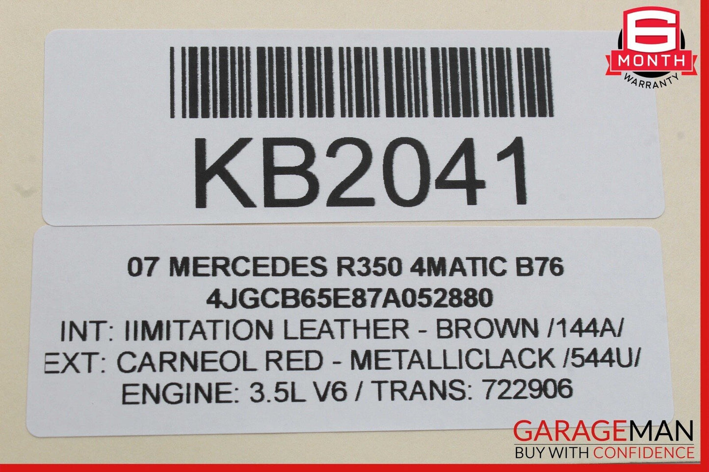 06-13 Mercedes W251 R350 4MATIC Tire Pressure Control Module Unit OEM