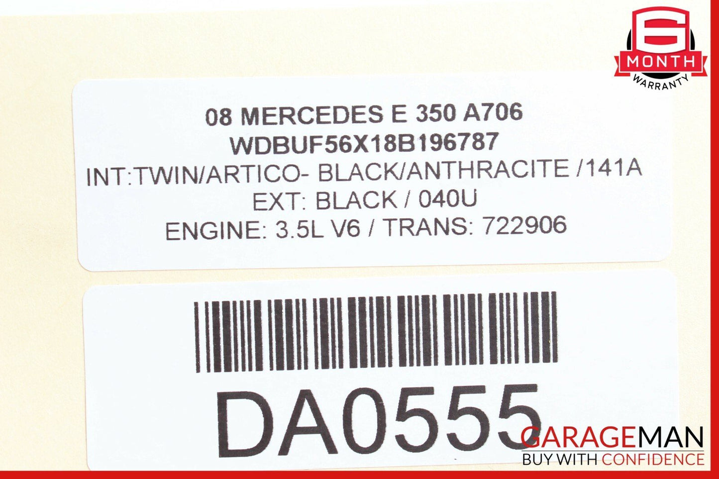 03-09 Mercedes W211 E320 E350 E500 Front Right Side Exterior Door Handle Gray