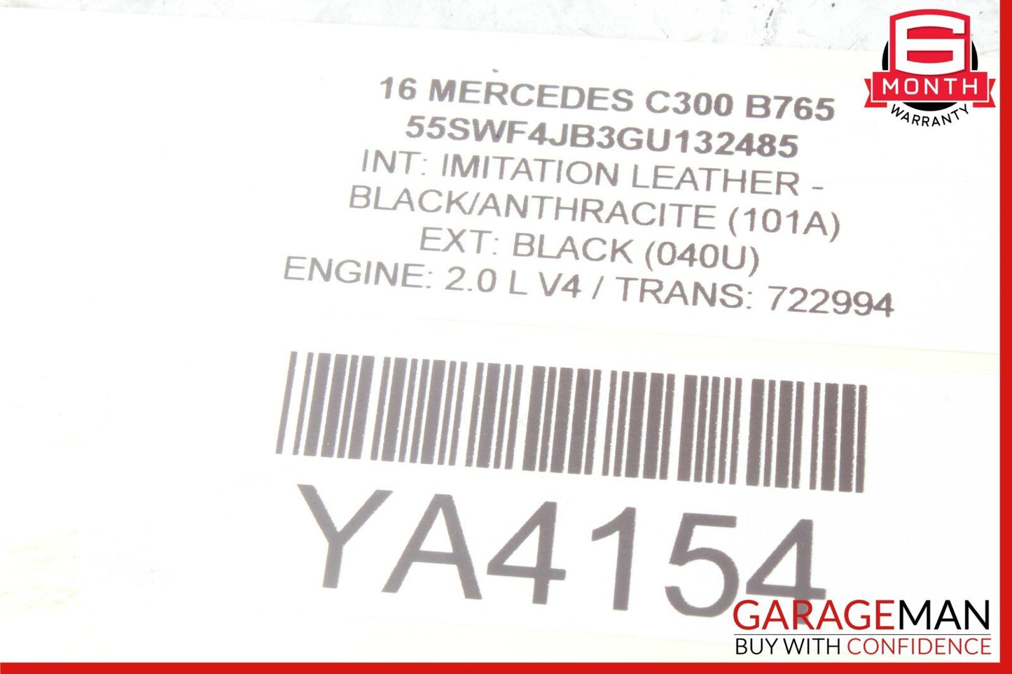 15-18 Mercedes W205 C300 GLC300 M274 Engine Starter Motor OEM