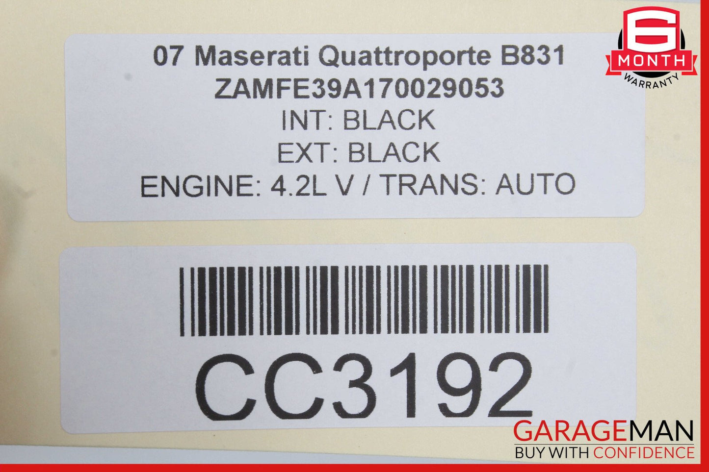 04-08 Maserati Quattroporte M139 Radiator Cooling Fan Motor OEM