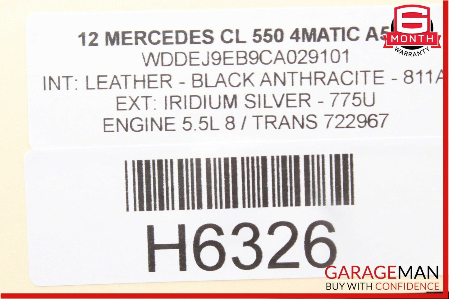07-14 Mercedes CL550 CL63 AMG Center Console Ash Tray Ashtray Trim Assembly Wood