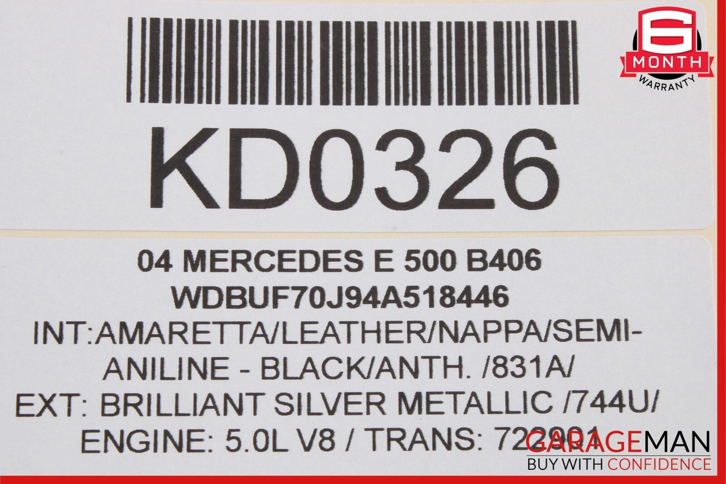 03-09 Mercedes W211 E320 E500 E350 Rear Right Side Door Lock Latch Actuator