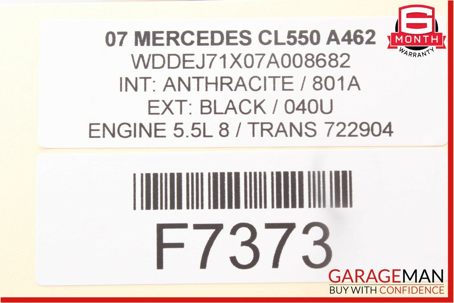 07-09 Mercedes W216 CL550 S600 Speedometer Odometer Instrument Cluster Gauge OEM