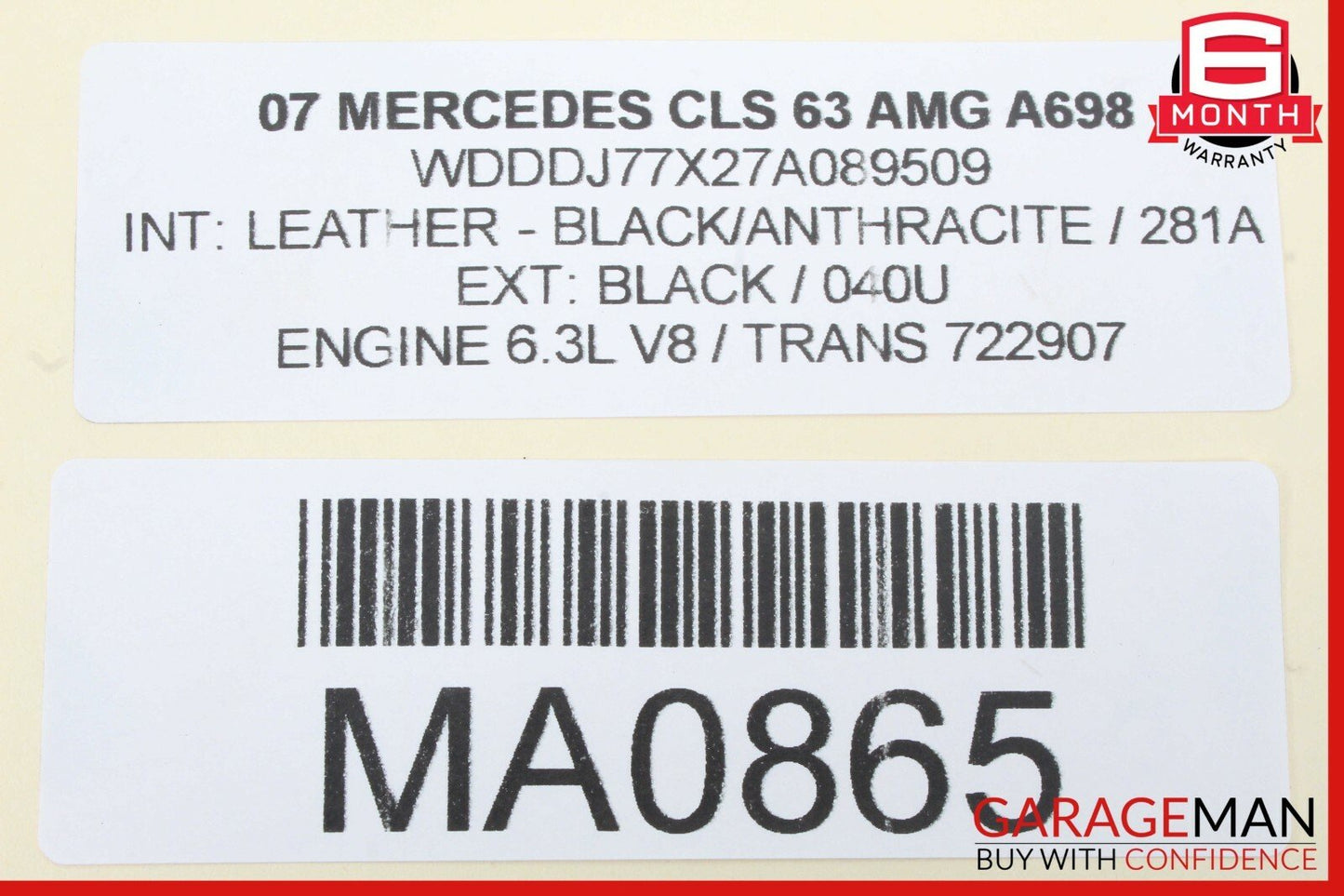 03-11 Mercedes W219 CLS63 AMG E550 GL450 Front Left Seat Control Module Unit OEM