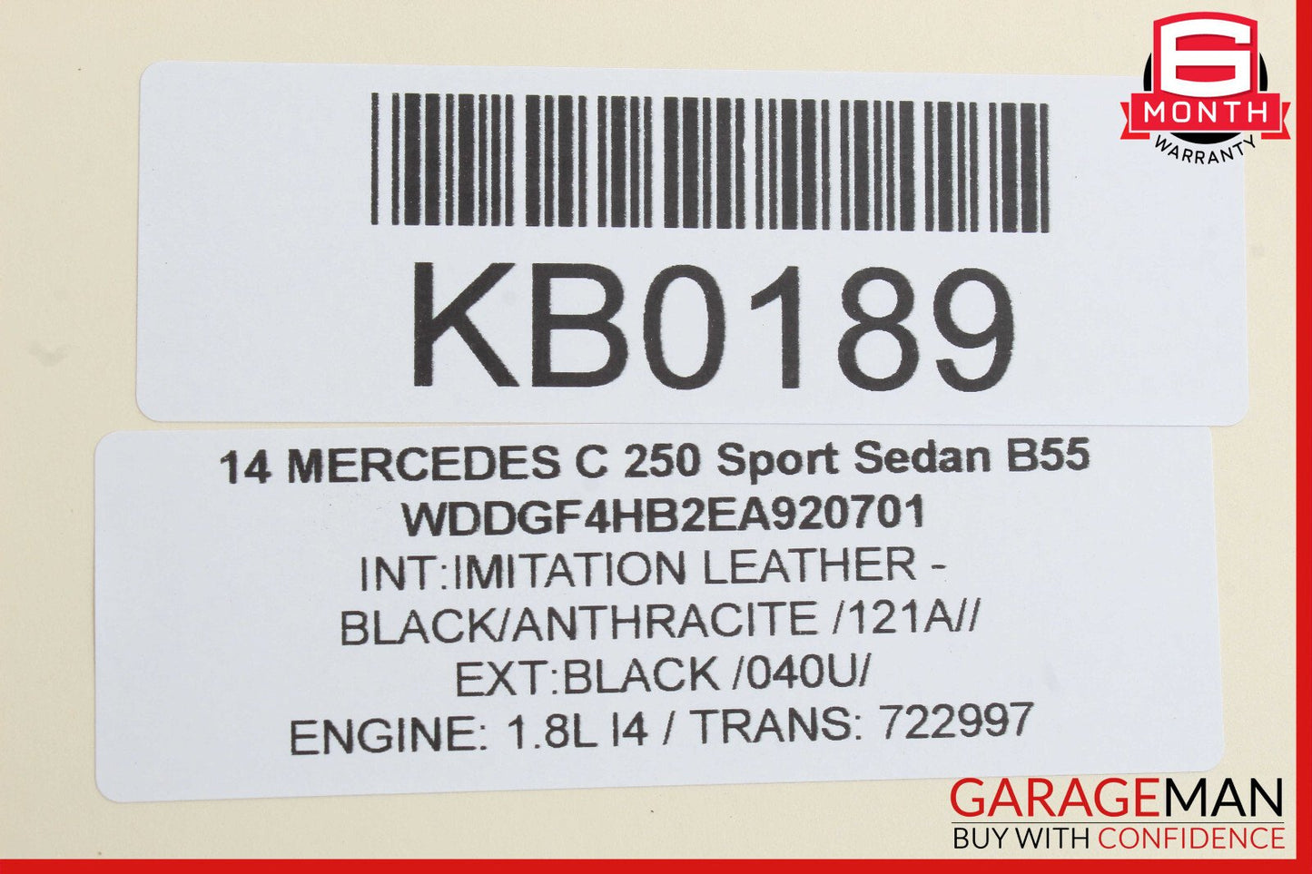 08-14 Mercedes W204 C250 Rear Right Passenger Side Door Lock Latch Actuator OEM