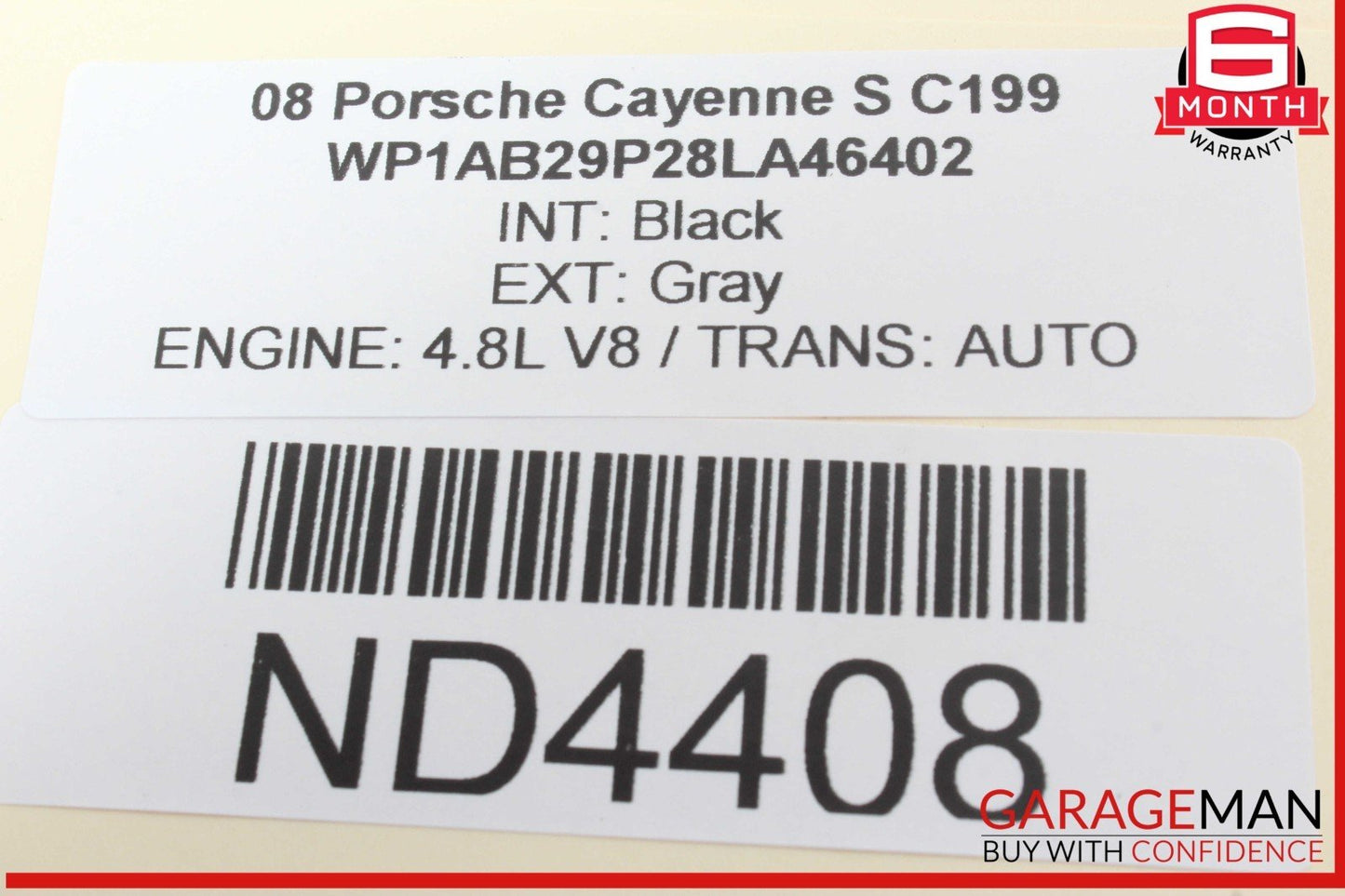 03-10 Porsche Cayenne S 955 957 Rear Right Passenger Side Window Regulator Motor