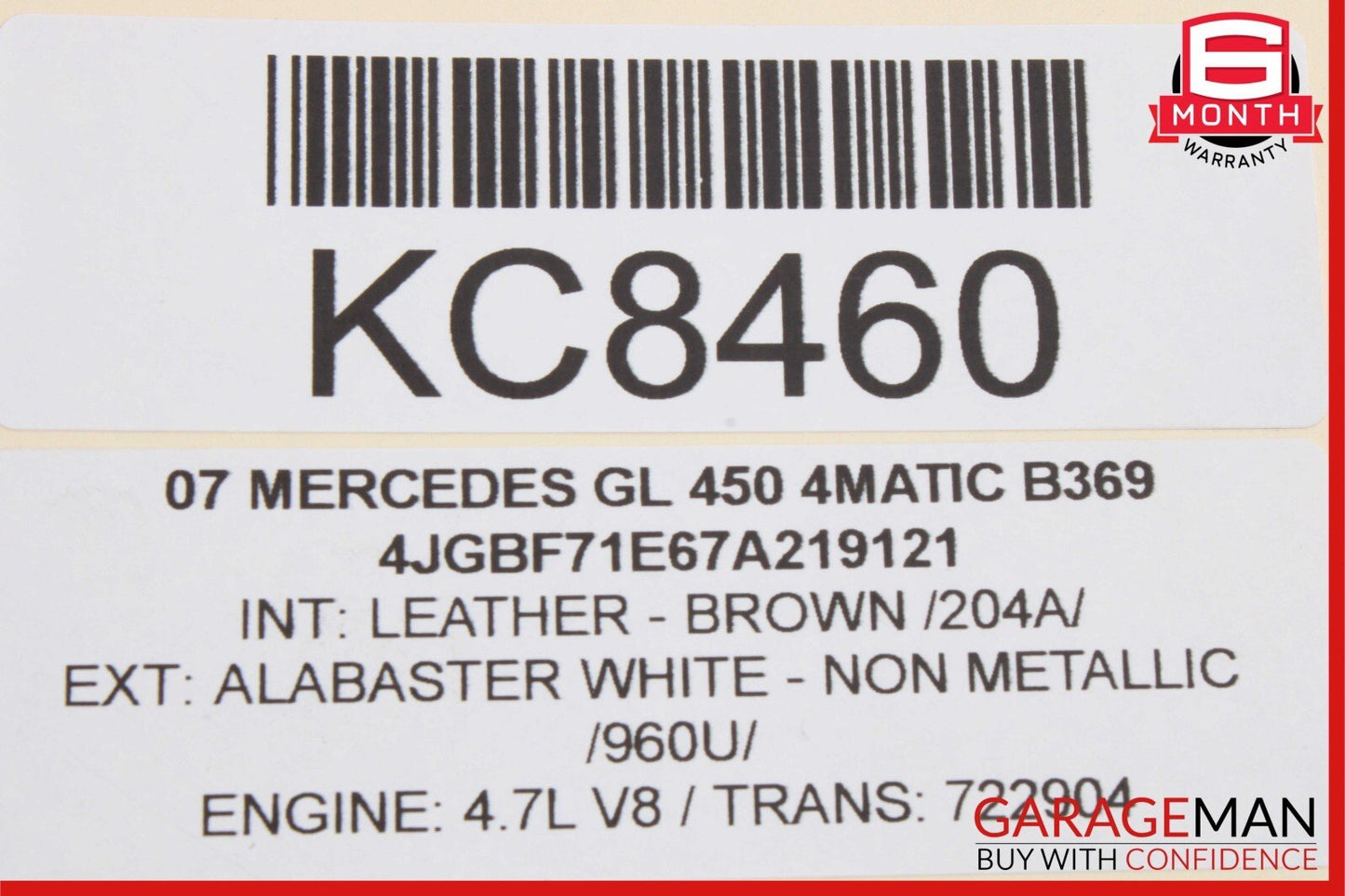06-13 Mercedes X164 GL450 ML320 Front Right Passenger Door Lock Latch Actuator