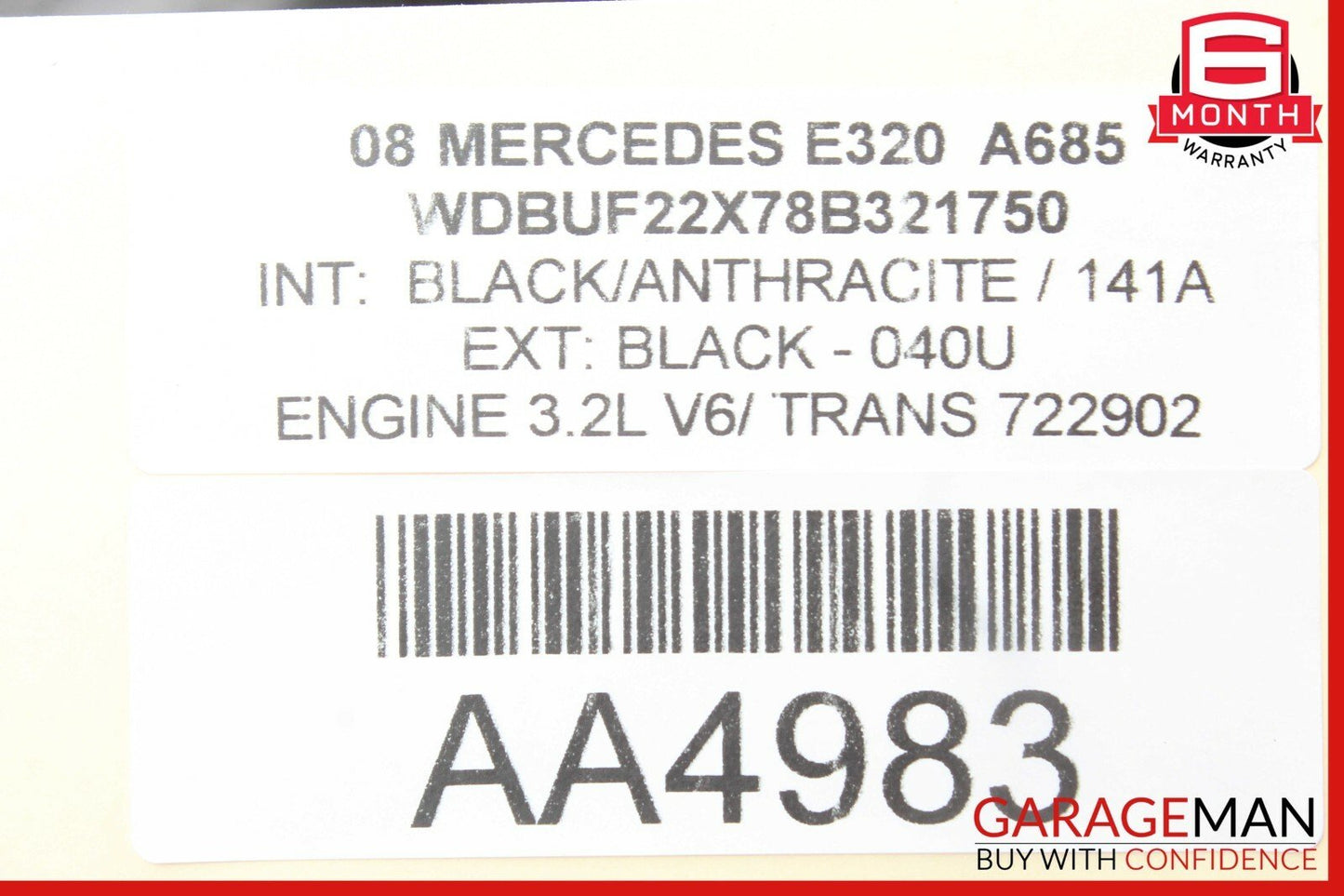 03-09 Mercedes W211 E320 Front Right Passenger Side Door Lock Latch Actuator OEM