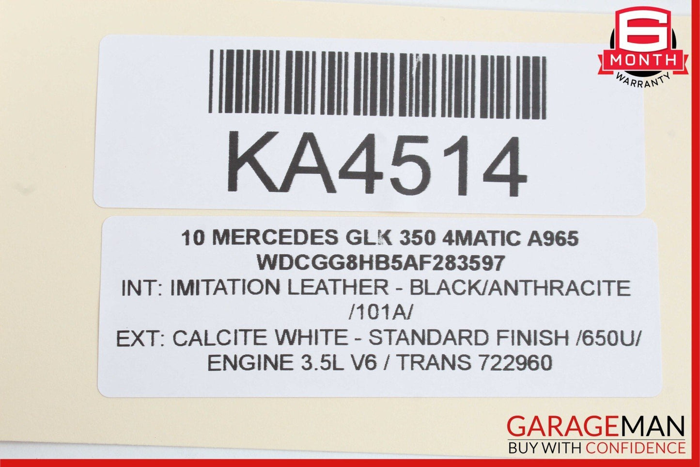 08-12 Mercedes X204 GLK350 C280 C300 Driving Steering Wheel Black OEM