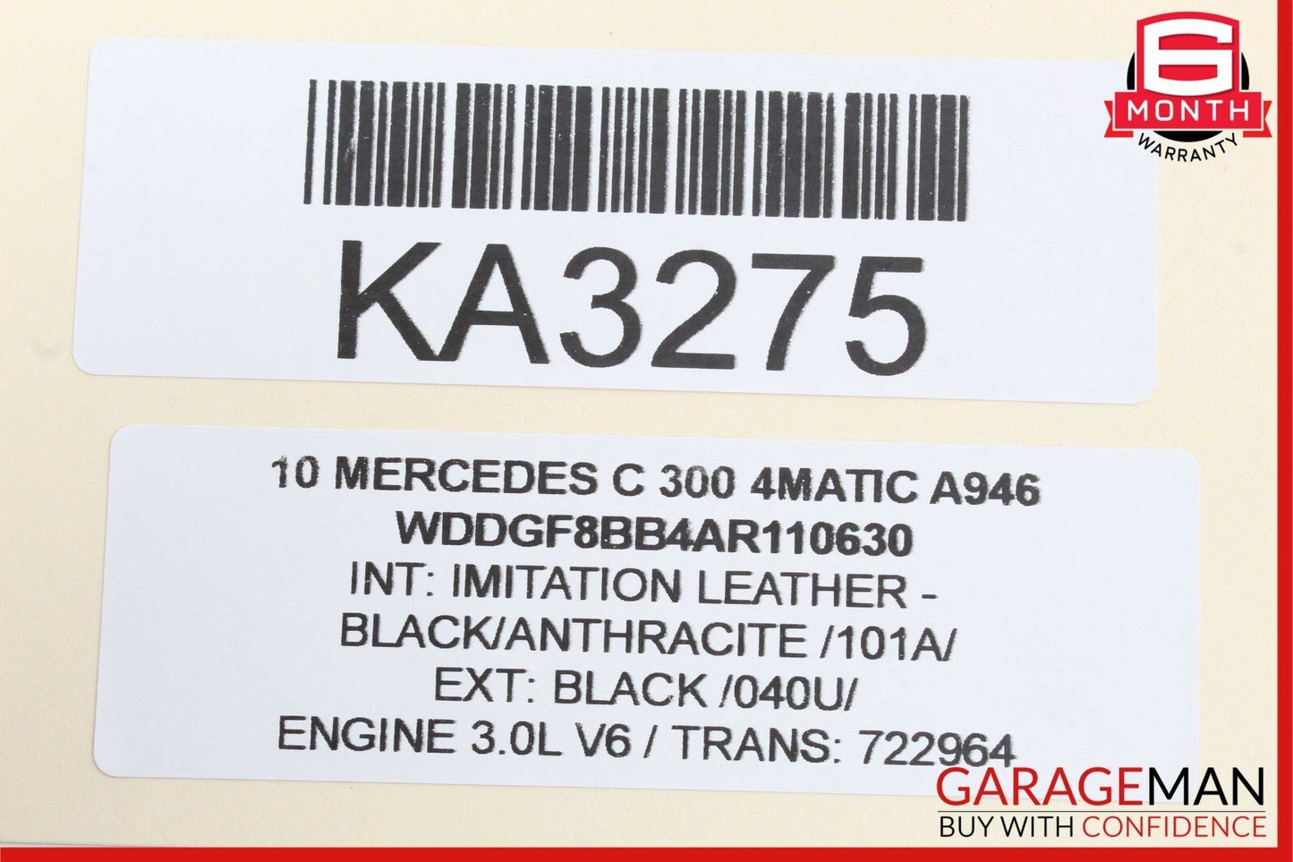 08-14 Mercedes W204 C300 C350 Rear Left Door Lock Latch Actuator 2047331508 OEM
