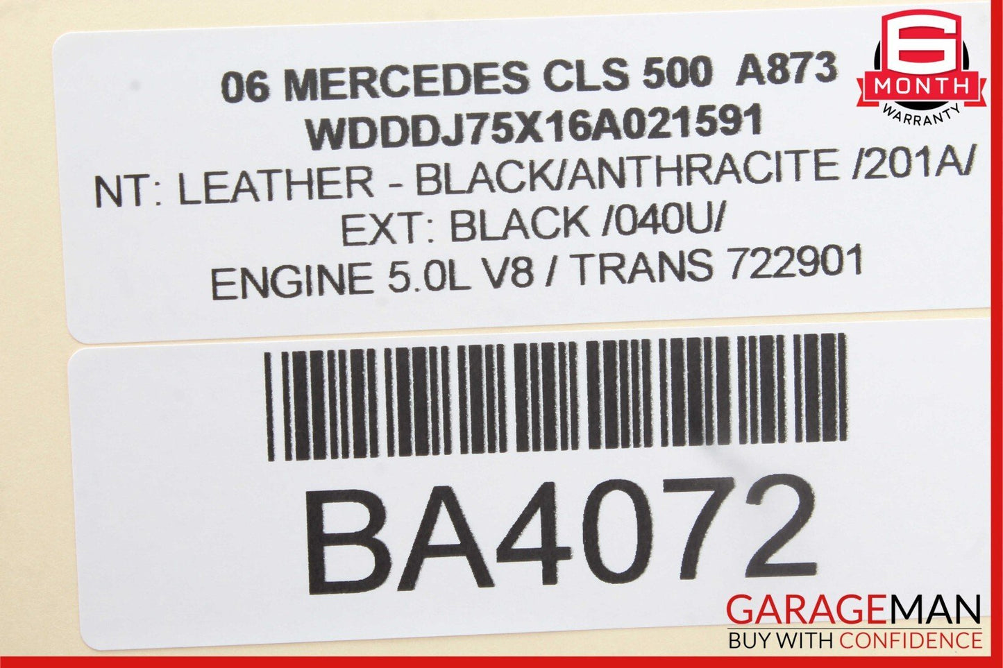 06-11 Mercedes W219 CLS500 CLS55 AMG Front Left Driver Door Control Module Unit