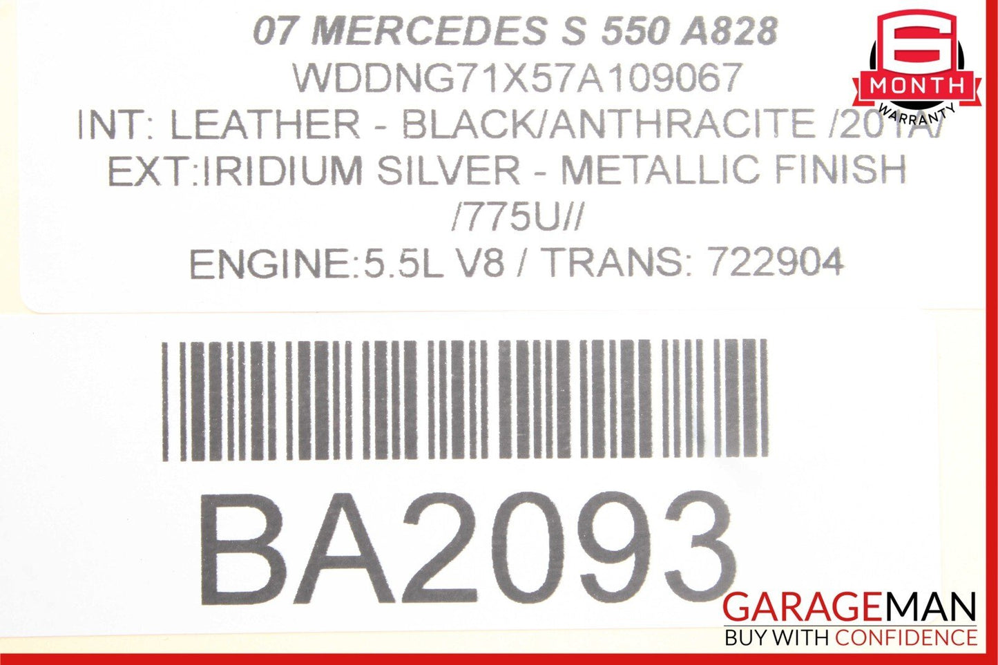 07-13 Mercedes W221 S550 S500 CL550 Instrument Cluster Dash Control Switch OEM