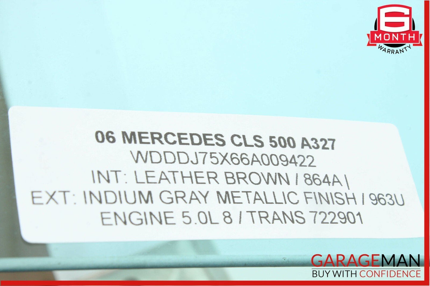 06-11 Mercedes W219 CLS500 CLS550 Front Right Passenger Door Window Auto Glass