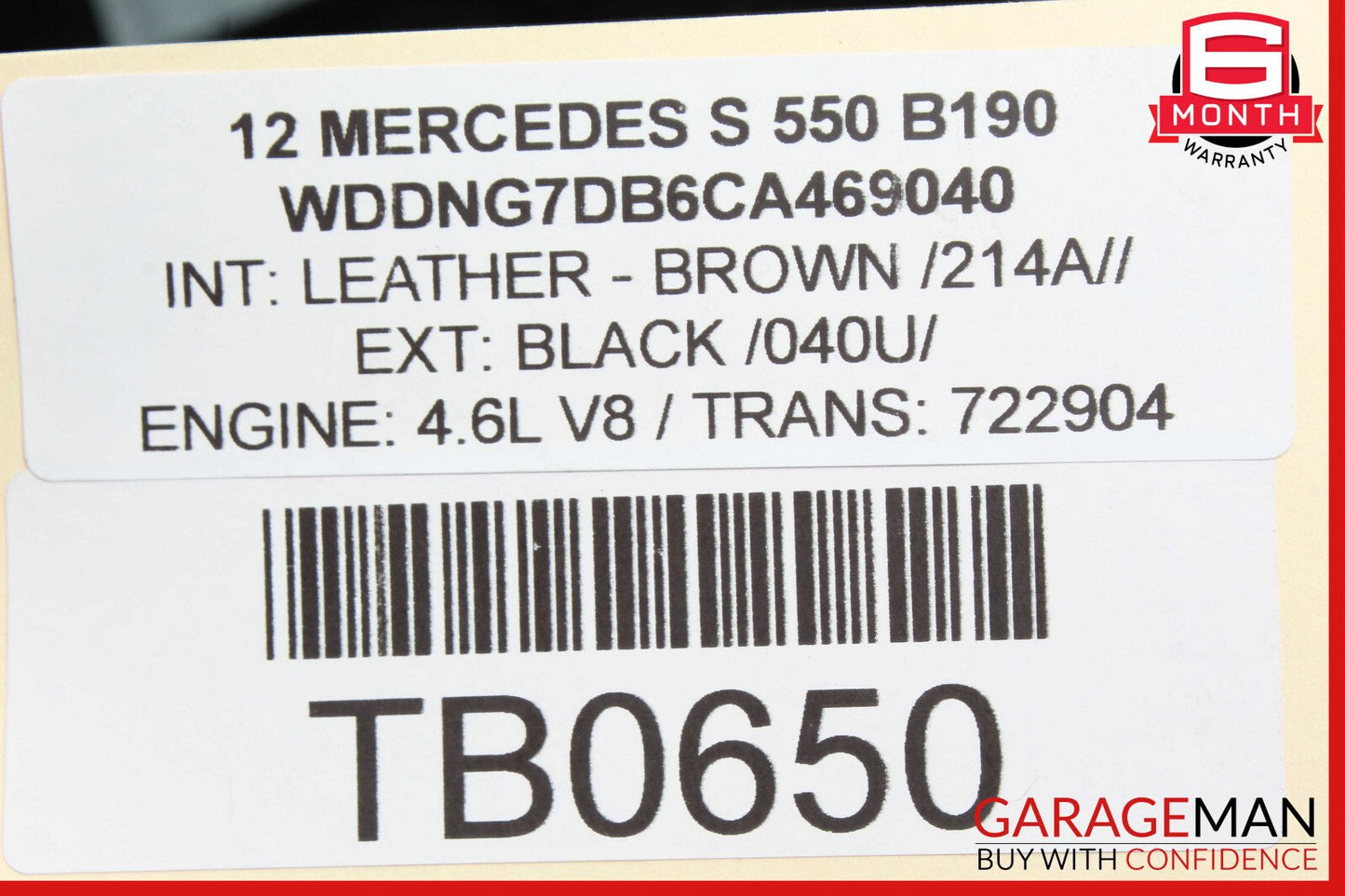 10-13 Mercedes W221 S550 S350 Brake Master Cylinder Power Booster 2214303130 OEM