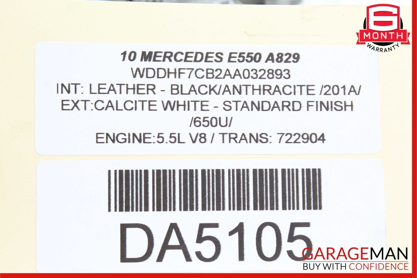 Mercedes E550 R350 CLK350 C300 Front Left Engine Timing Chain Valve Cover Plate