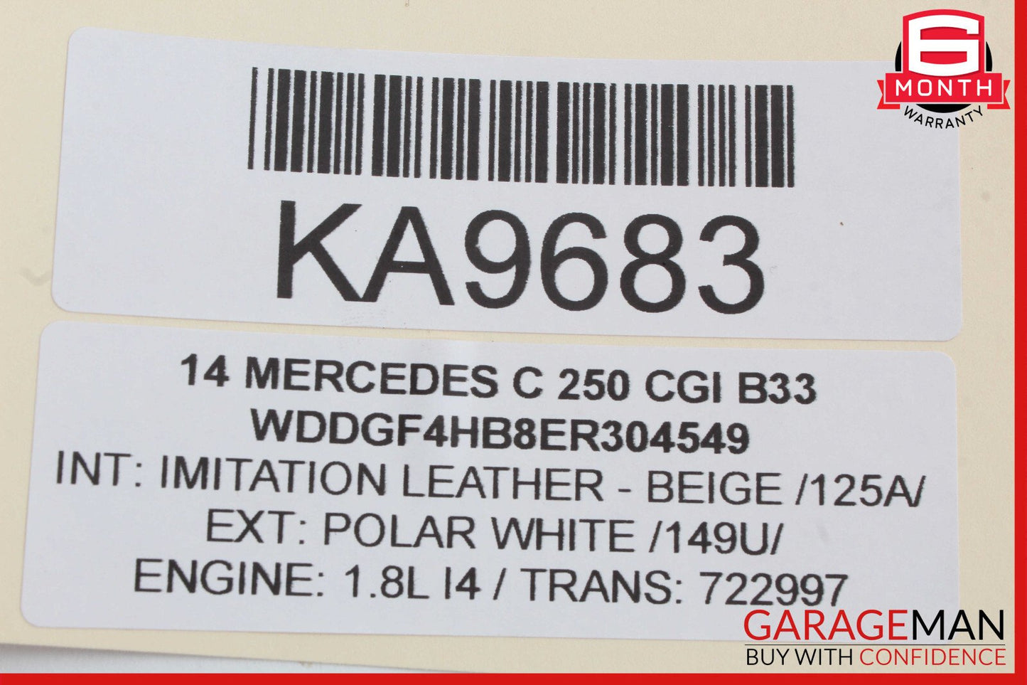 08-14 Mercedes W204 C250 C300 C350 Front Left Door Lock Latch Actuator OEM