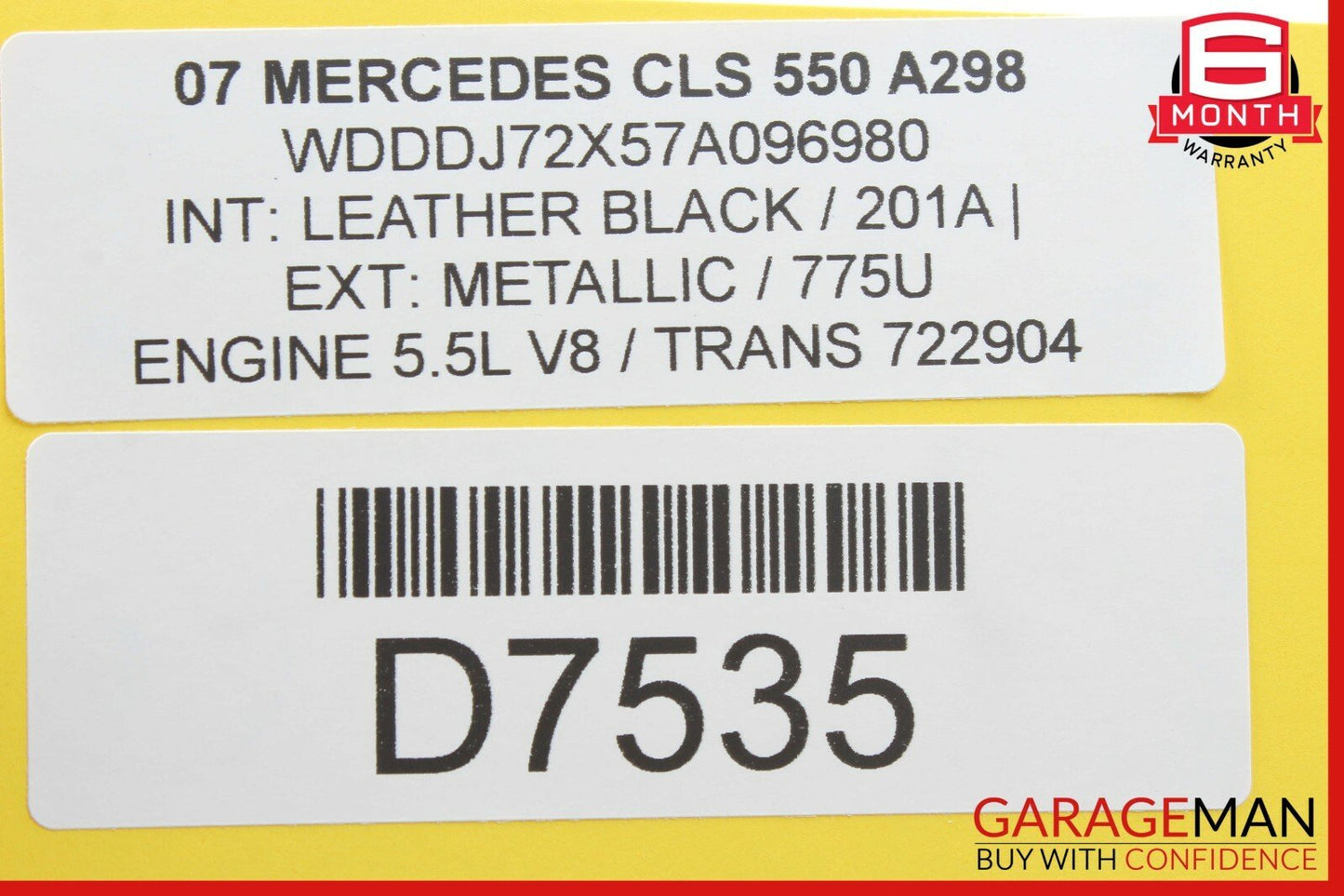 06-11 Mercedes W219 CLS550 CLS55 AMG Front Left Side Door Control Module Unit