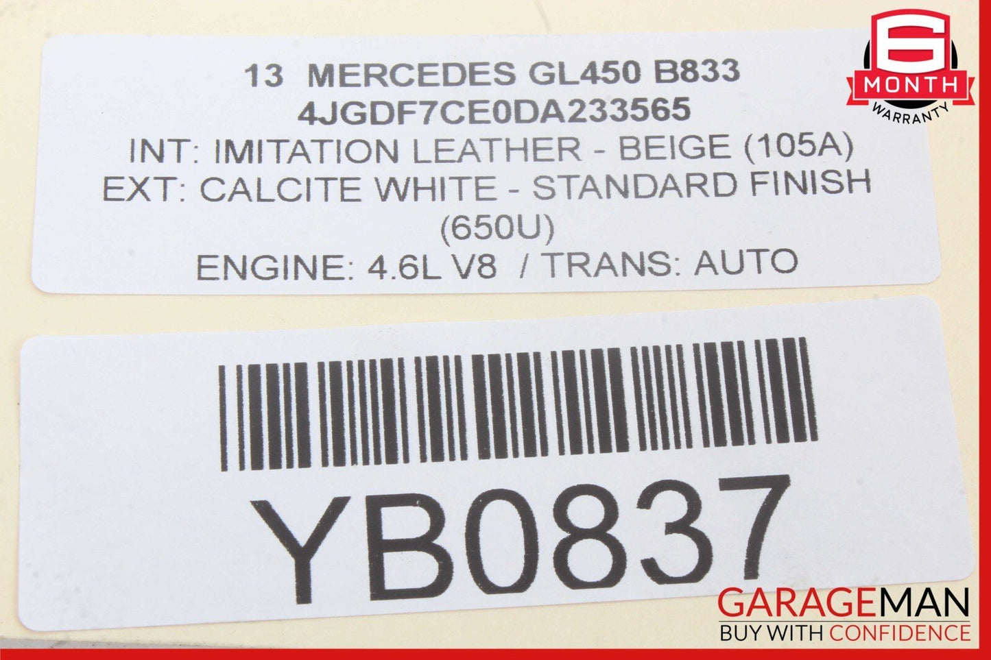 12-18 Mercedes GL450 S550 Engine Timing Chain Cover Plate 2760150201 OEM
