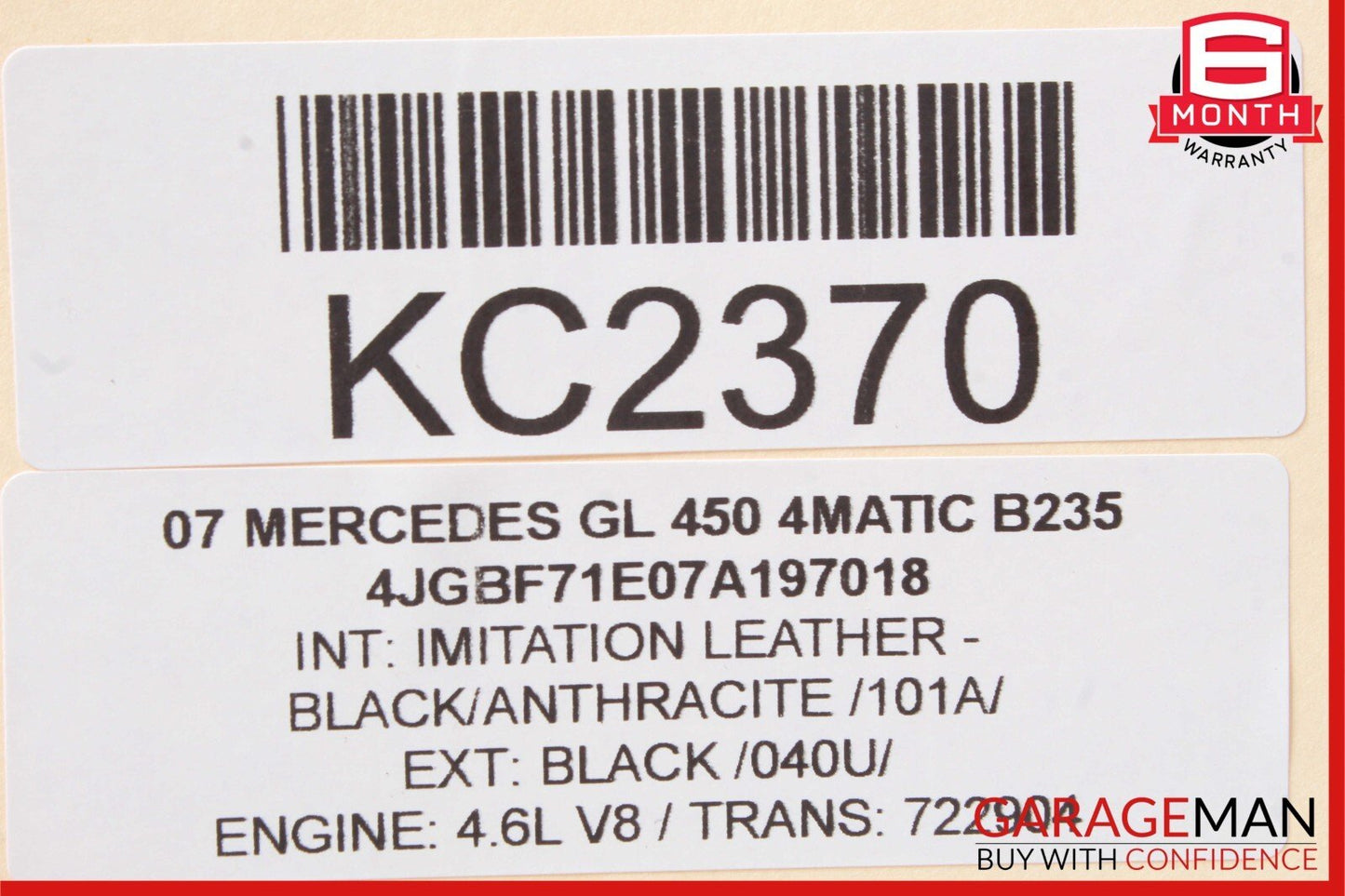 06-12 Mercedes GL500 ML350 GL450 Rear Right Side Quarter Window Regulator Motor