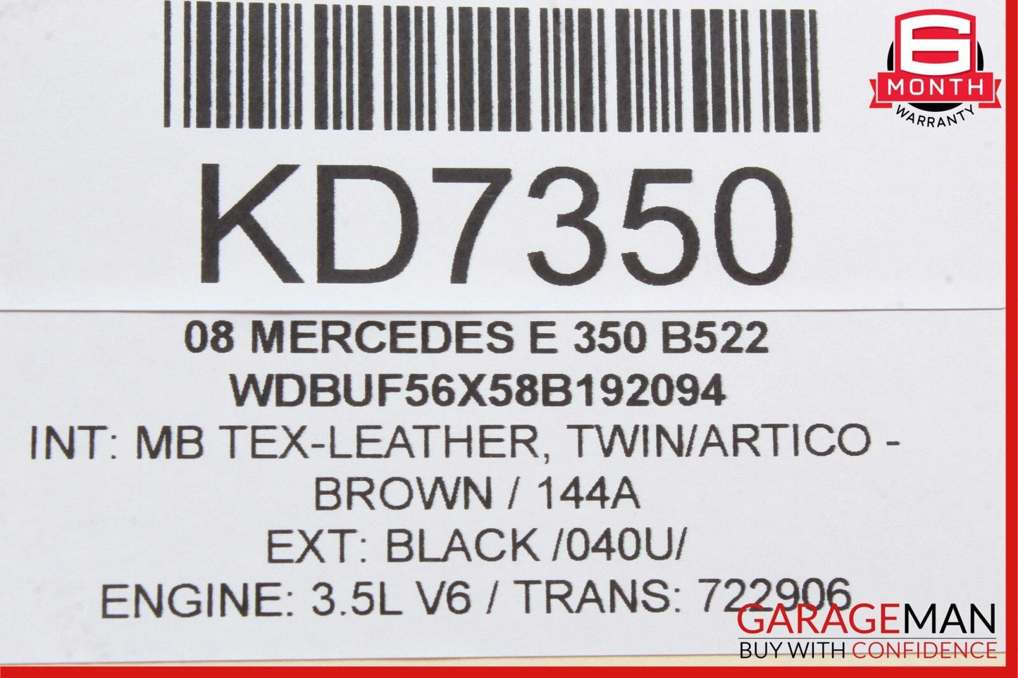 05-13 Mercedes GL450 ML350 SLK350 E350 Front Left Side Foglight Fog Light Lamp