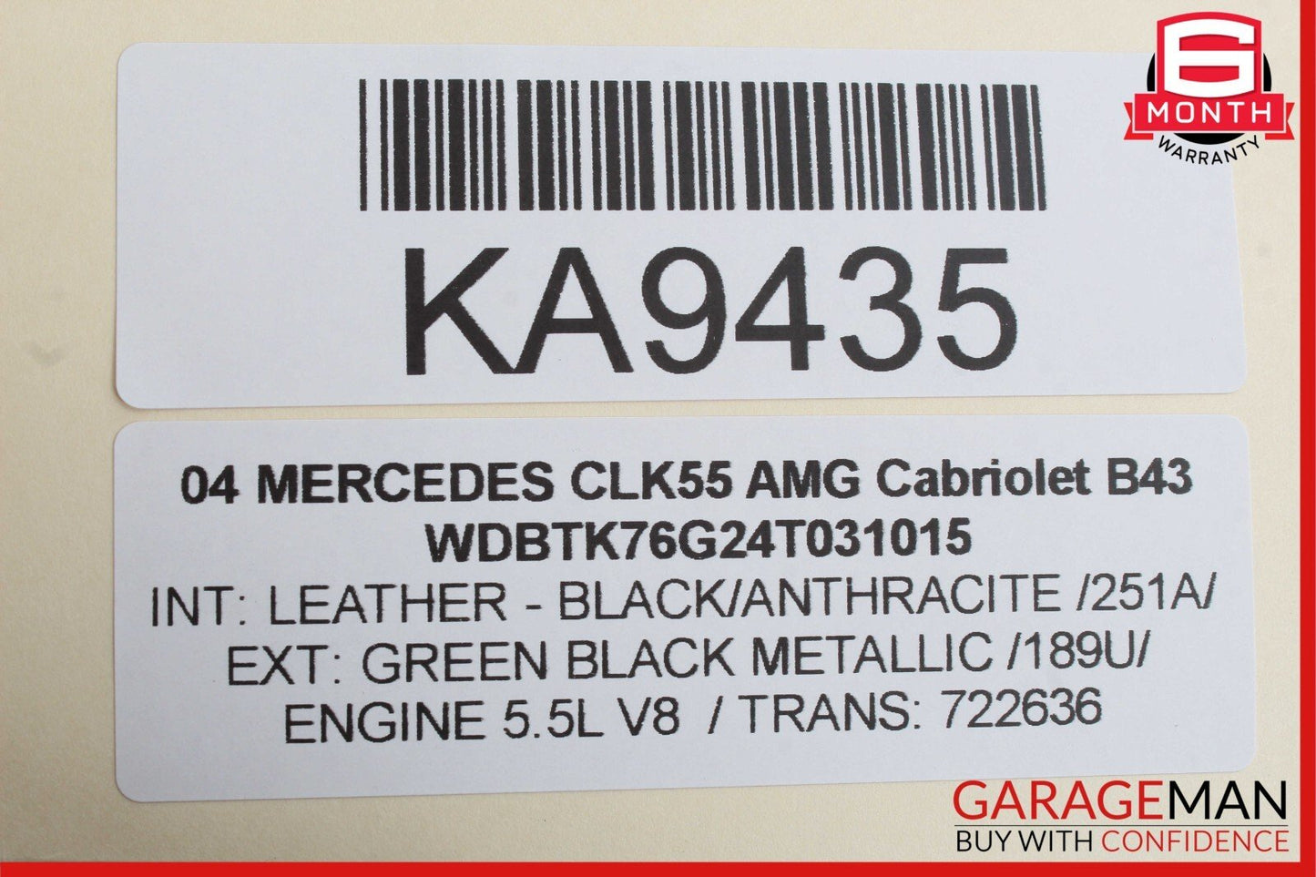03-06 Mercedes R230 SL500 CLK55 AMG Voice Command Control Module 2038200885